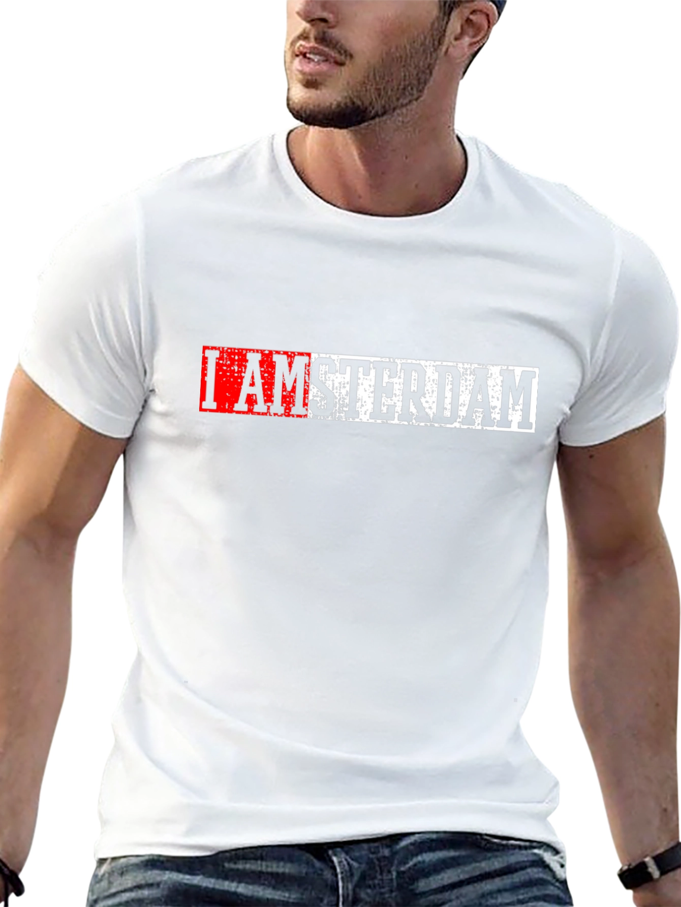 I AMSTERDAM Graphic Print T-Shirt