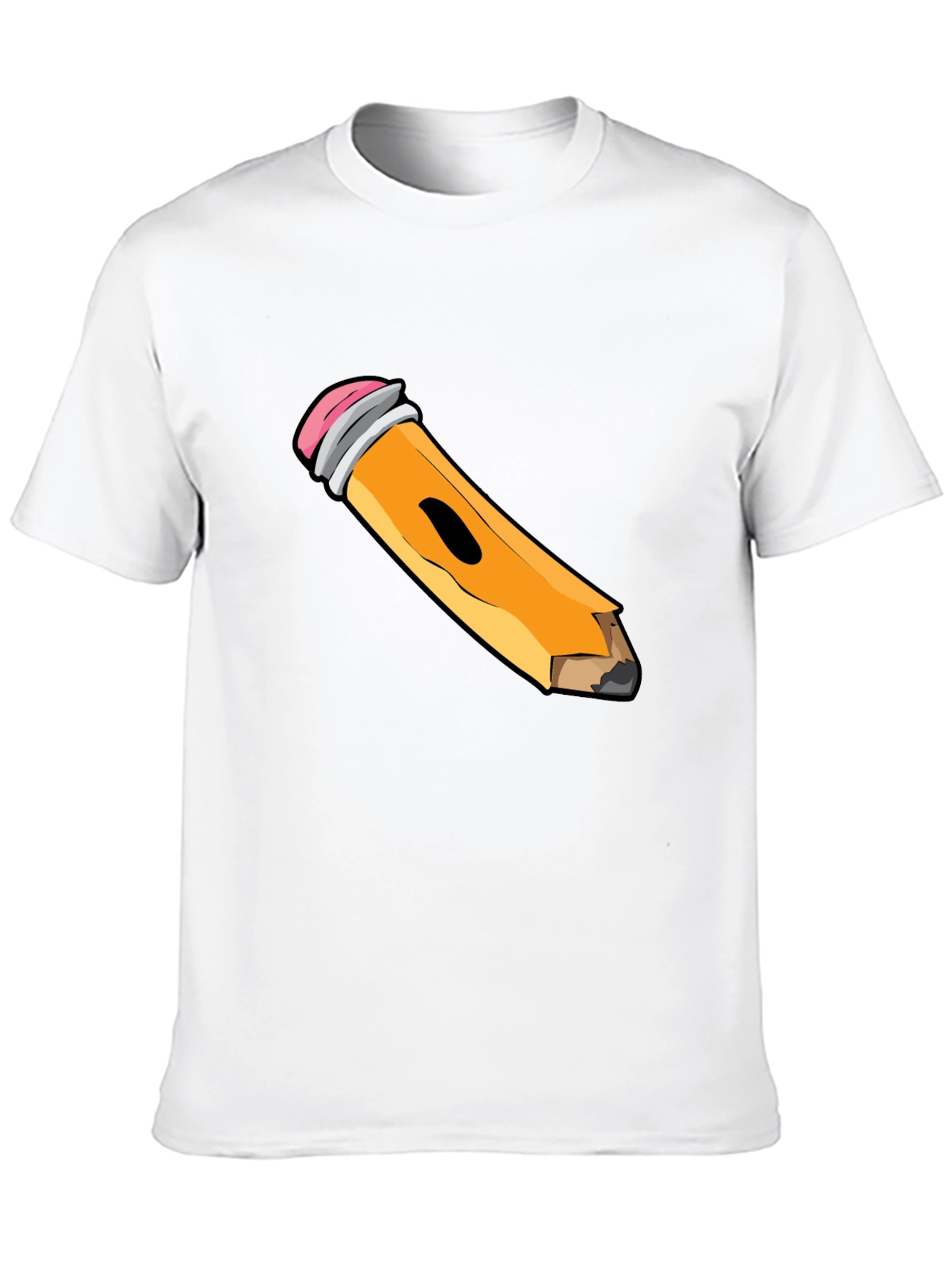 Pencil Graphic Black Tee