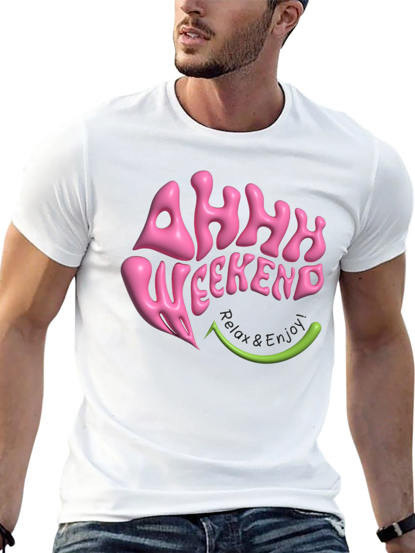 Ahhh Weekend T-Shirt - Relax & Enjoy Graphic Tee