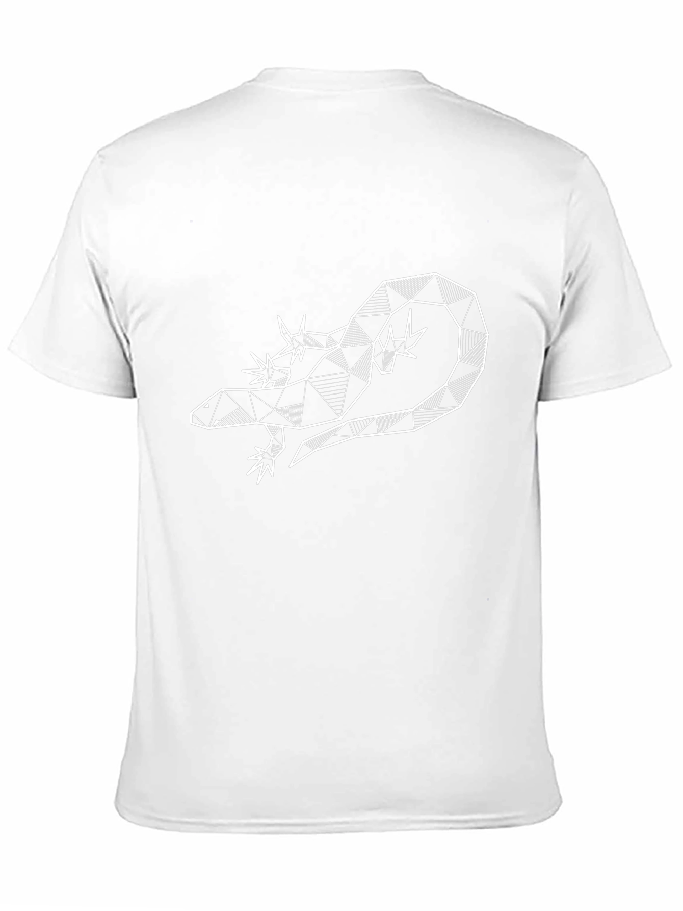 Geometric Lizard Tee - Modern Reptile T-Shirt