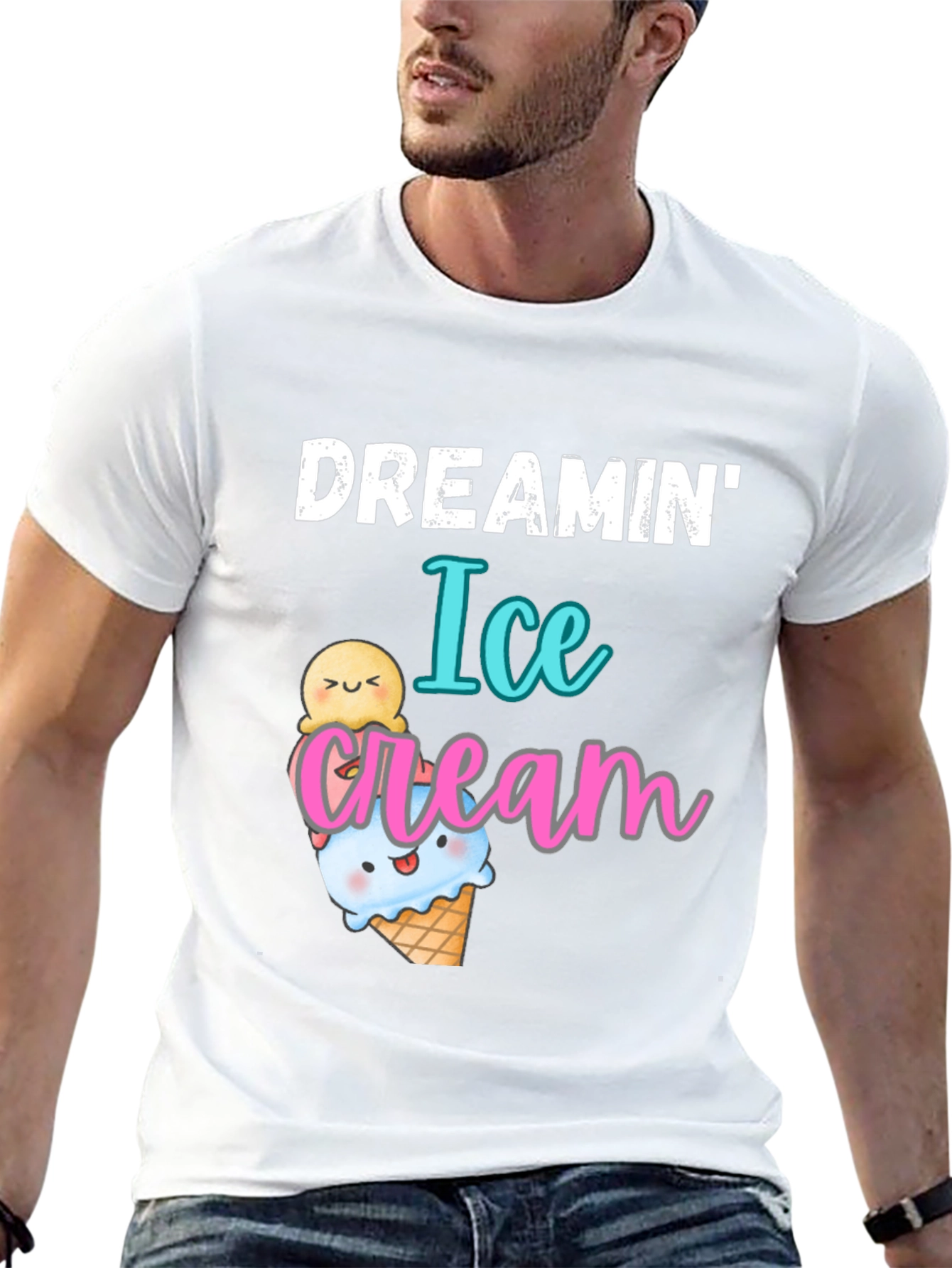 Dreamin Ice Cream Graphic T-Shirt