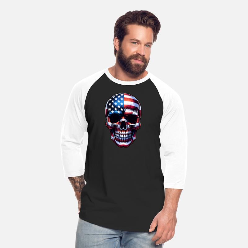 American Flag Skull