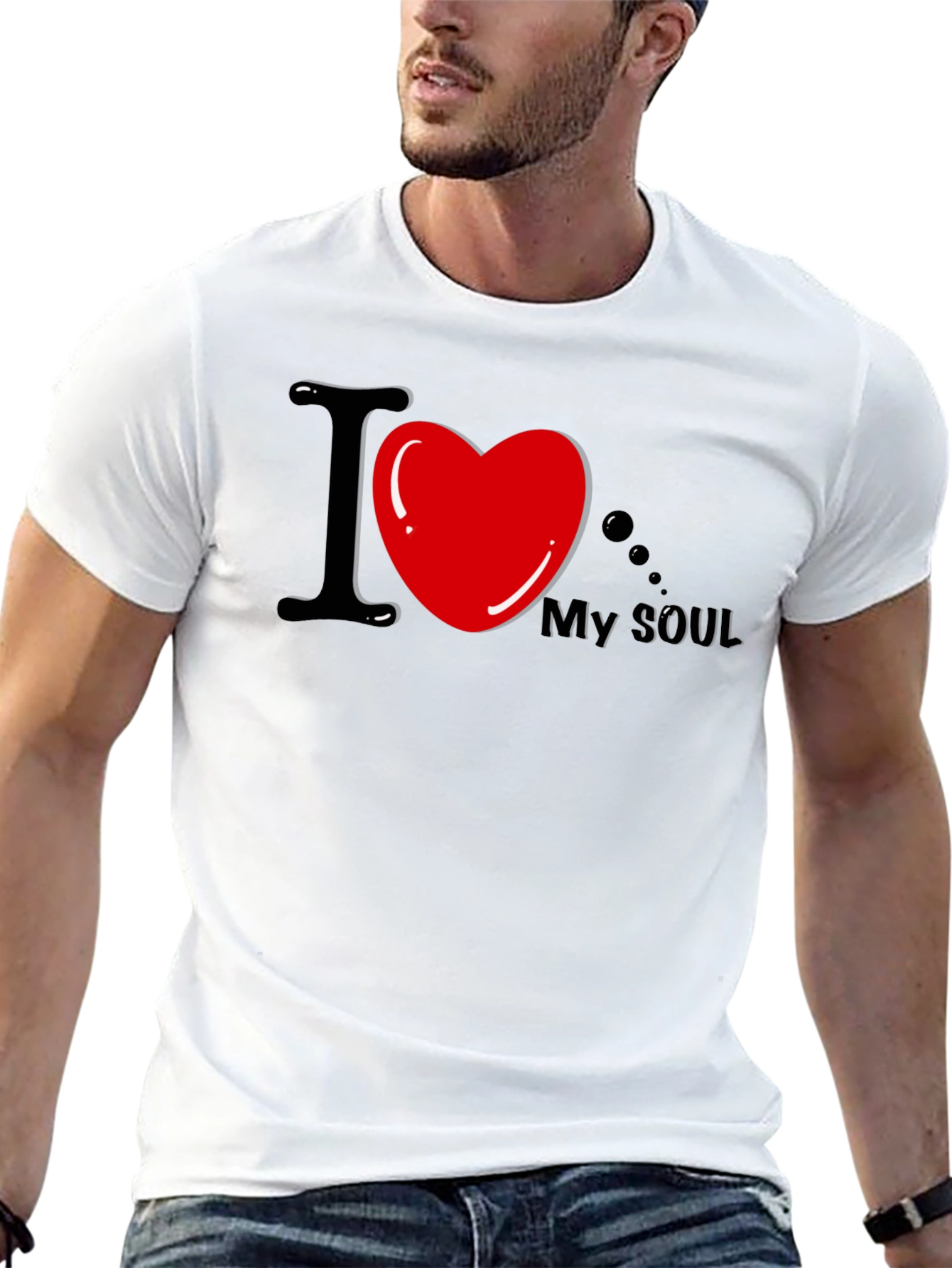 I Heart My Soul Black Graphic Tee