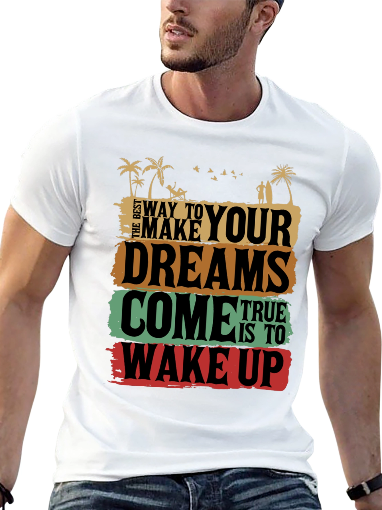 Dreams Come True Graphic Tee - Wake Up T-Shirt