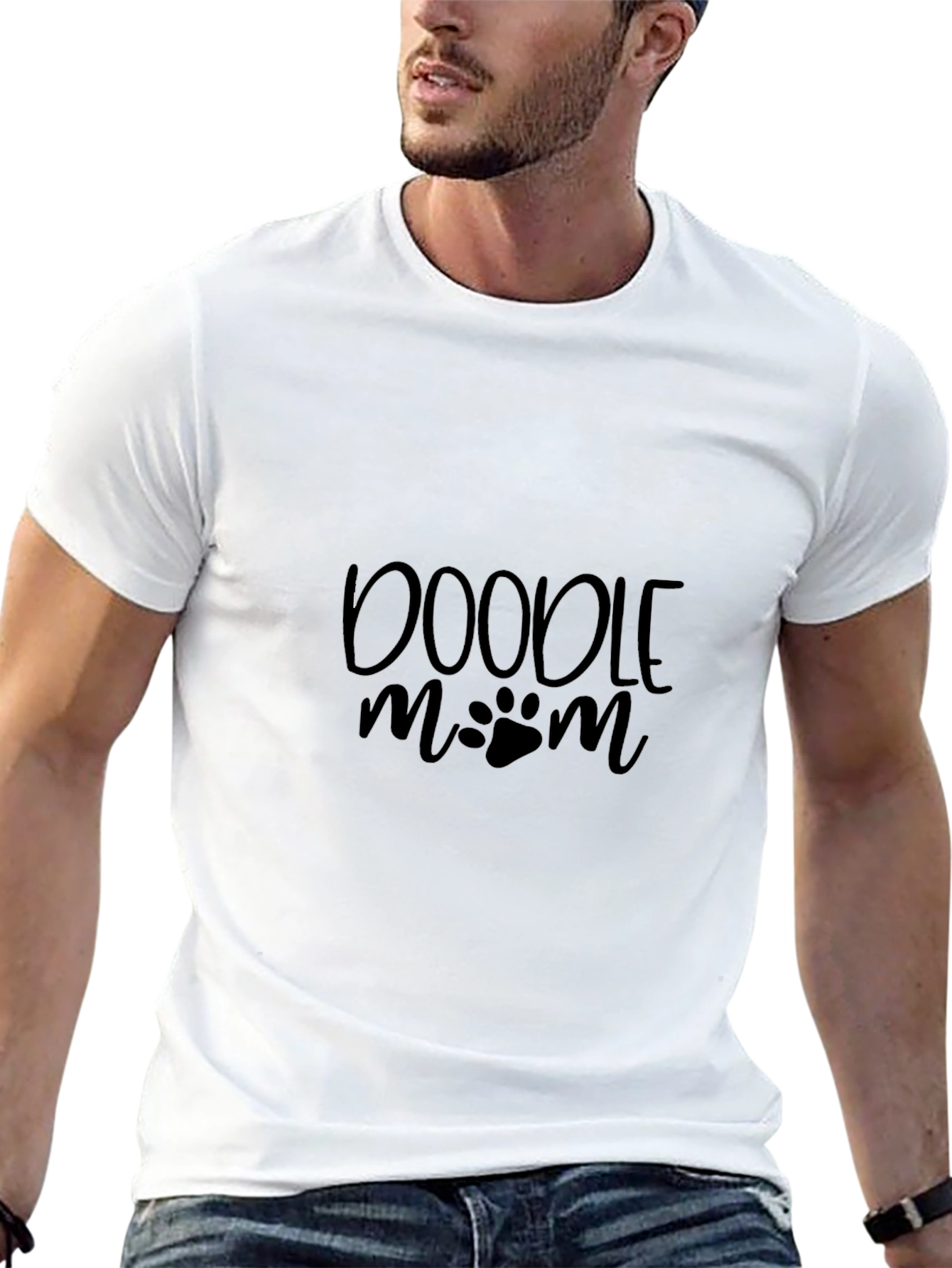 Doodle Mom Graphic Tee - Black
