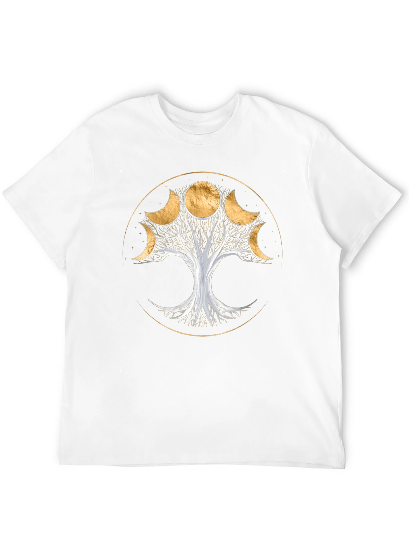 Moon Phase Tree T-Shirt - Spiritual Design