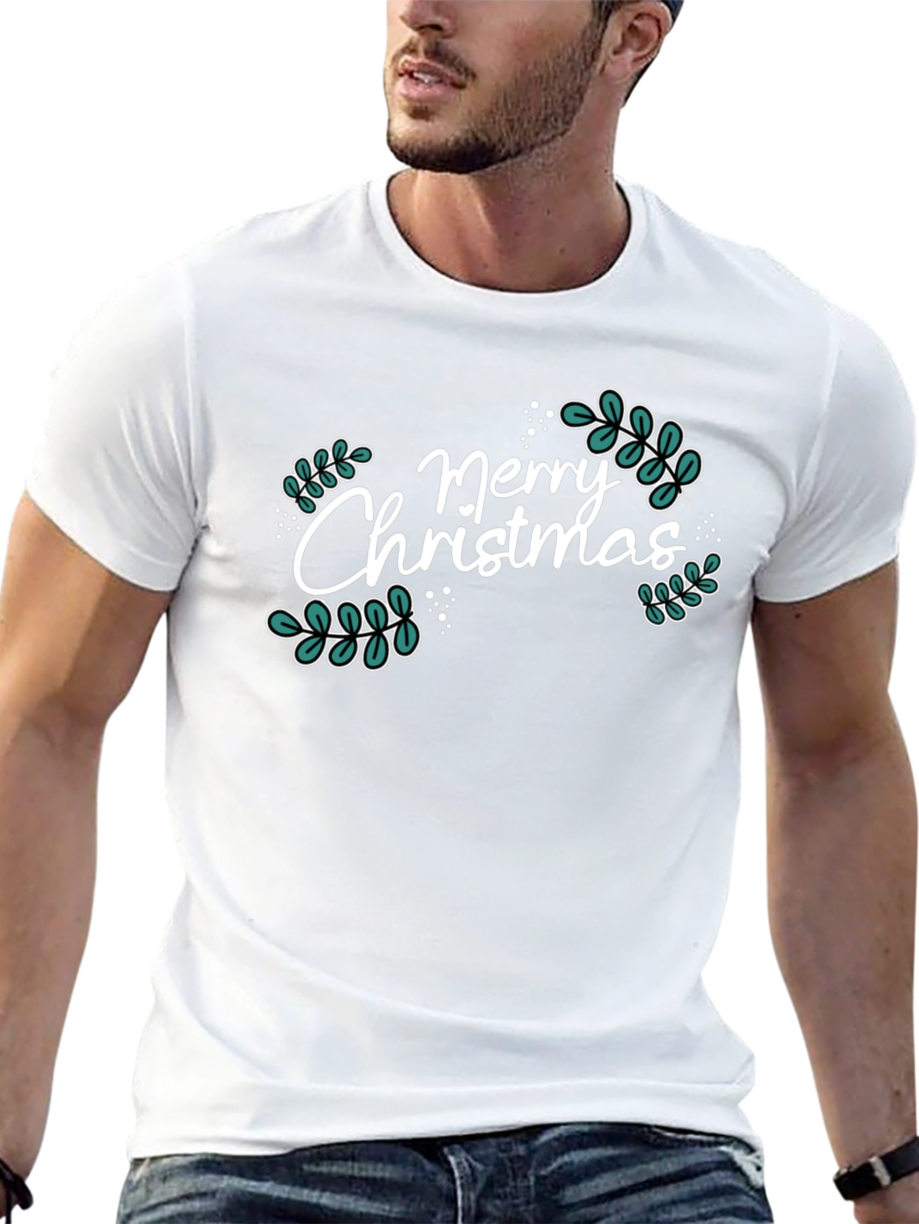Merry Christmas Graphic Tee - Holiday Festive T-Shirt