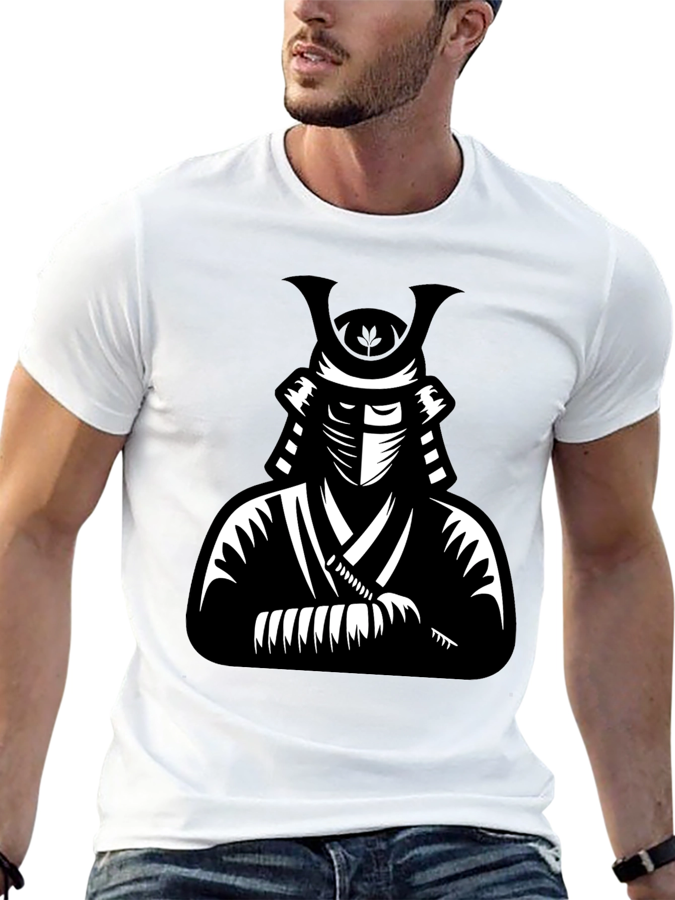 Samurai Graphic Black T-Shirt - Urban Style