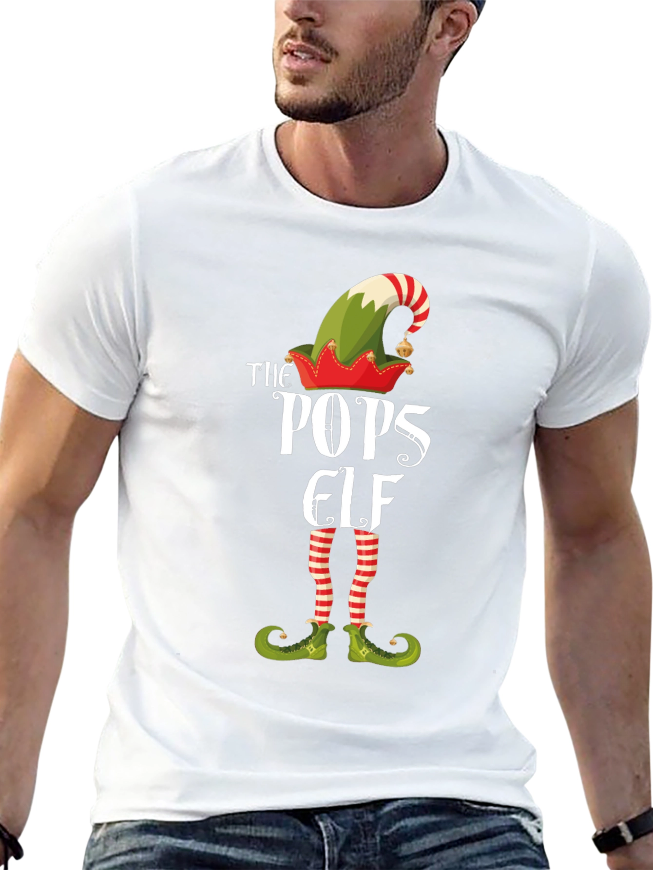 The Pops Elf Christmas Graphic Tee