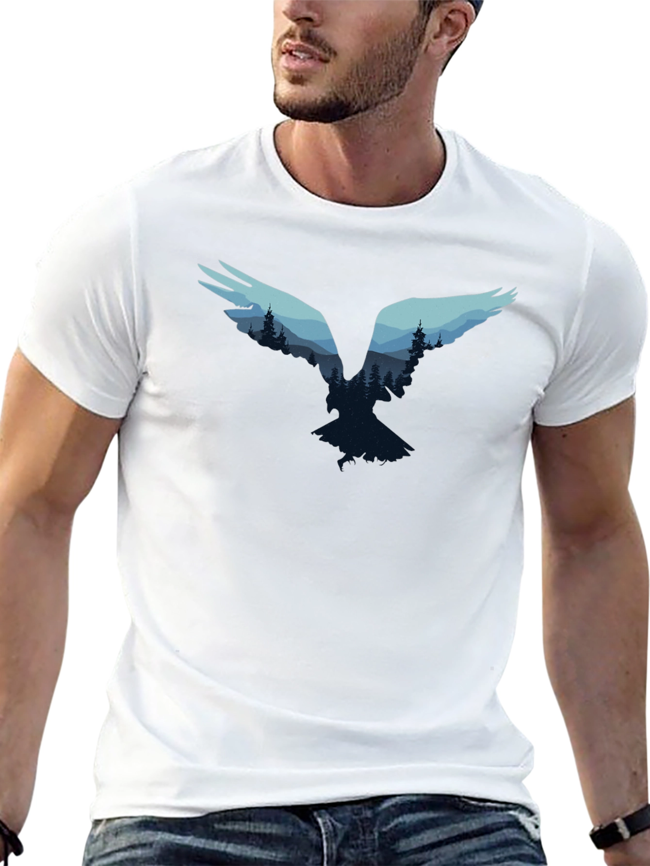 Nature Silhouette Graphic T-Shirt
