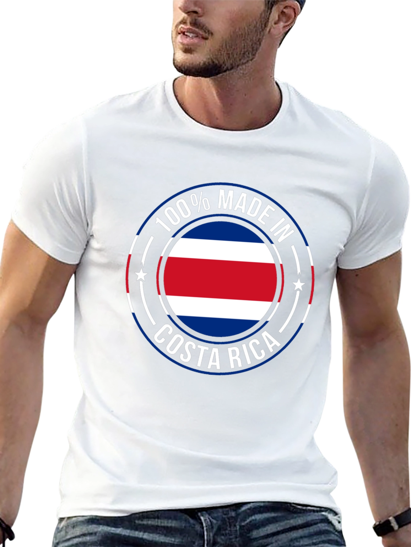 Costa Rica Made T-Shirt - Black Cotton Tee