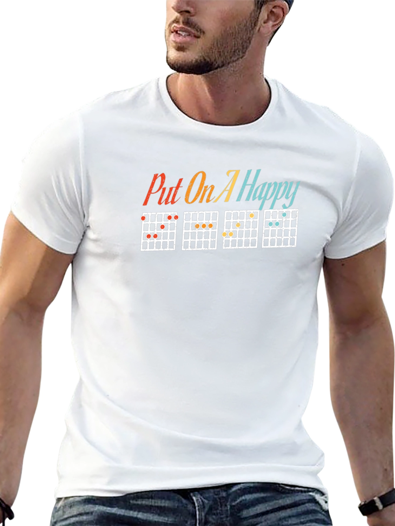Happy Chords T-Shirt - Music Lover Tee