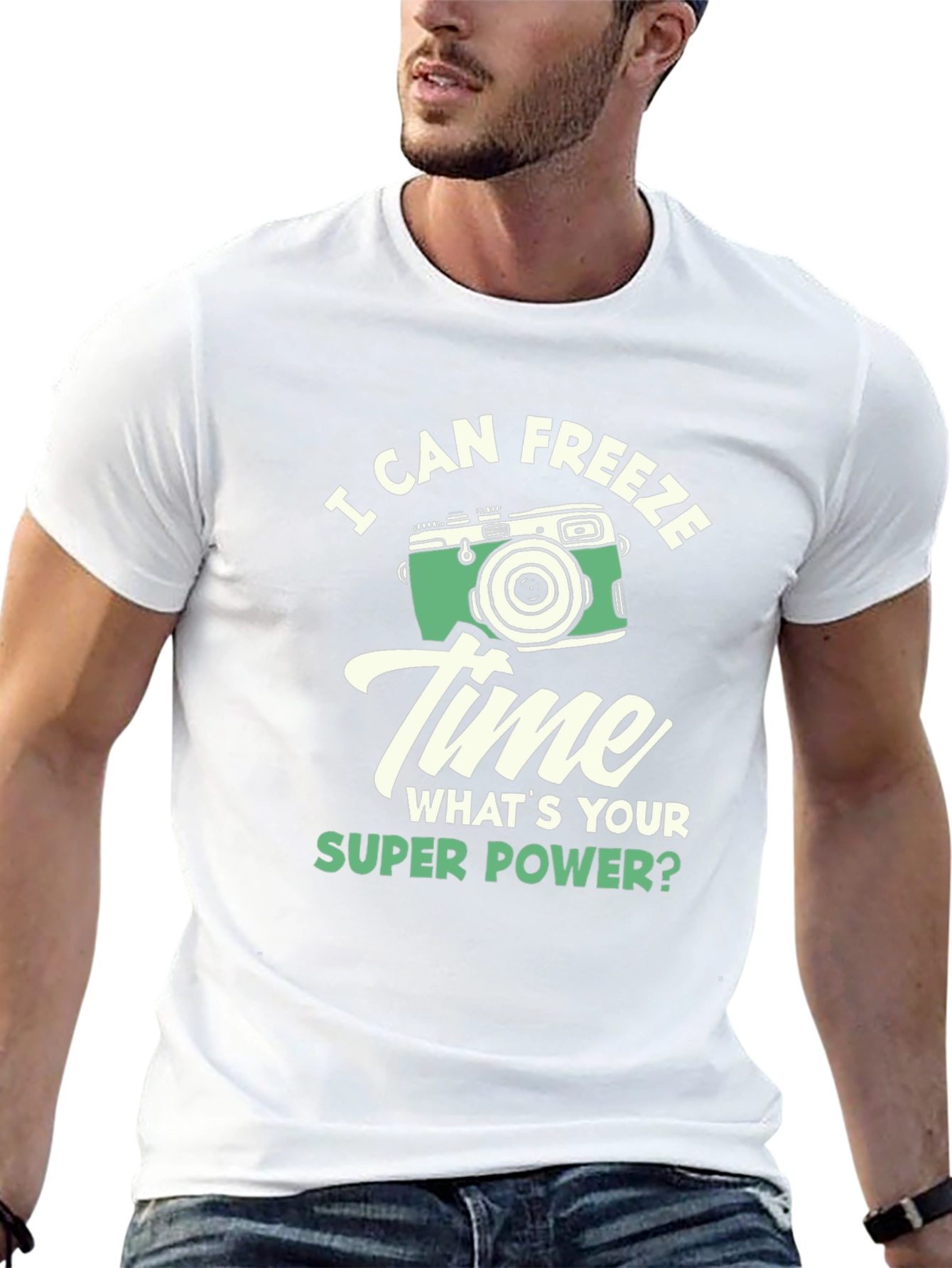 Freeze Time Camera Graphic Tee - Superpower T-Shirt