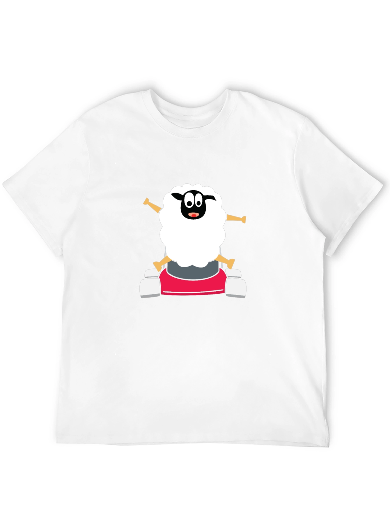 Cartoon Sheep Go-Kart T-Shirt