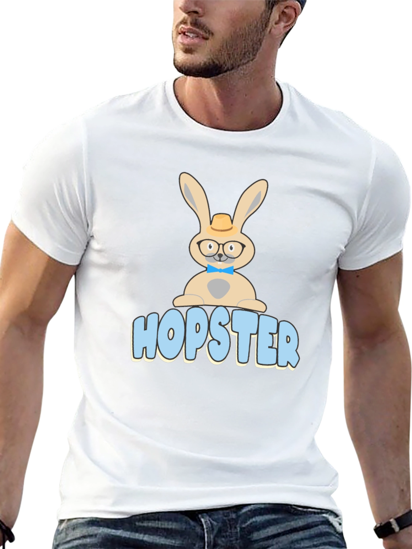 Hopster Bunny T-Shirt - Funny Easter Tee
