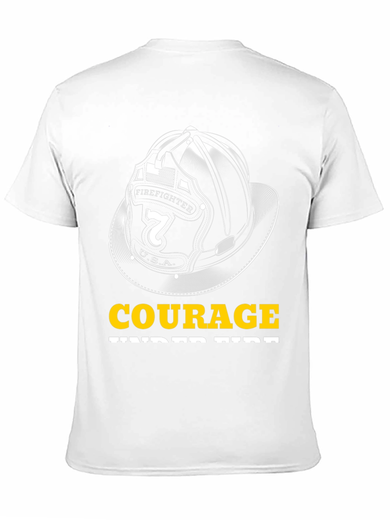 Courage Under Fire Firefighter Graphic Tee