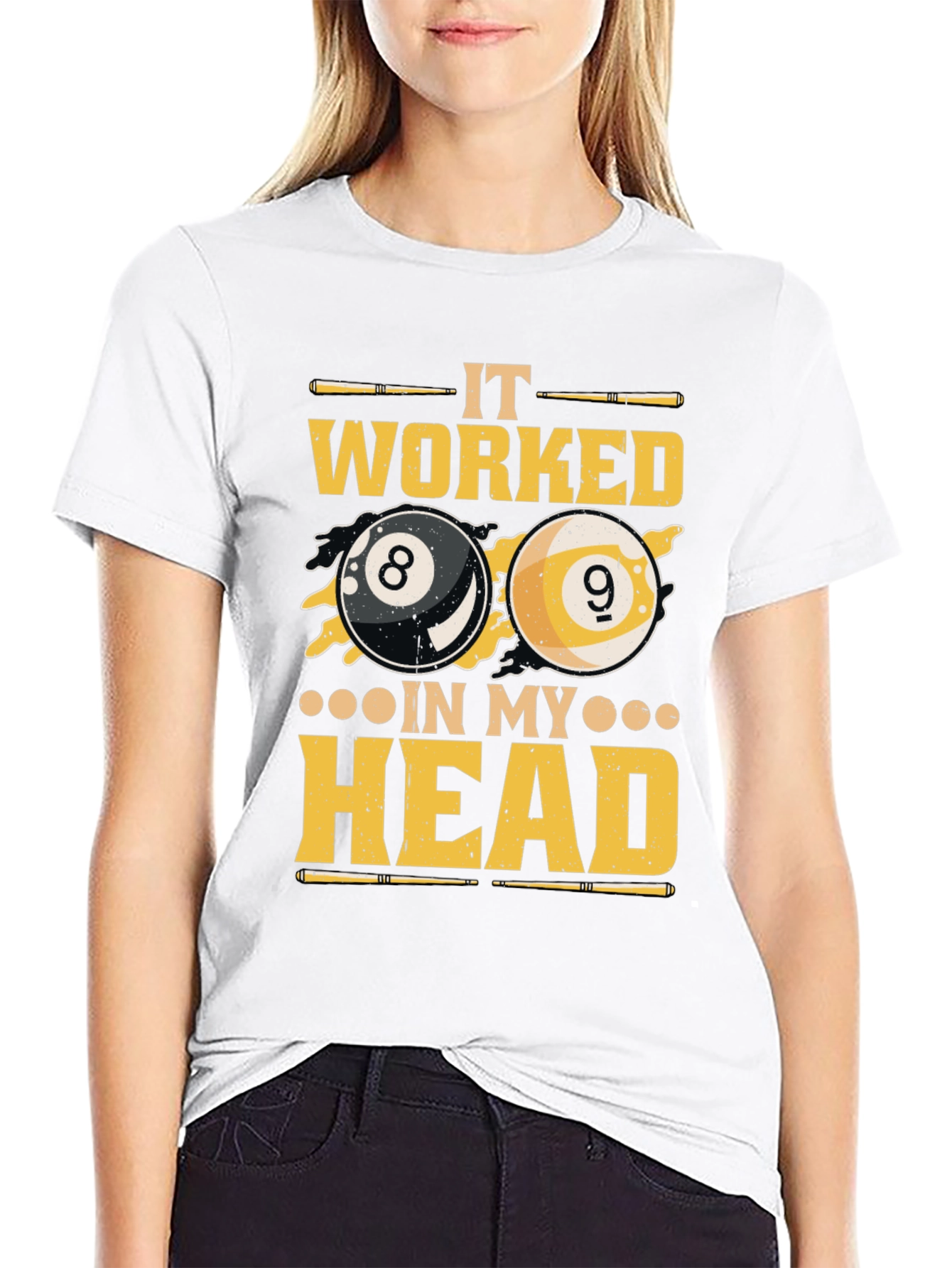 Billiards It Worked in My Head Graphic Tee
