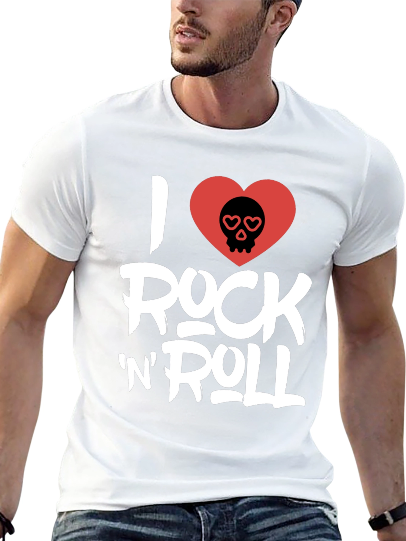 I Love Rock N Roll Black Graphic Tee
