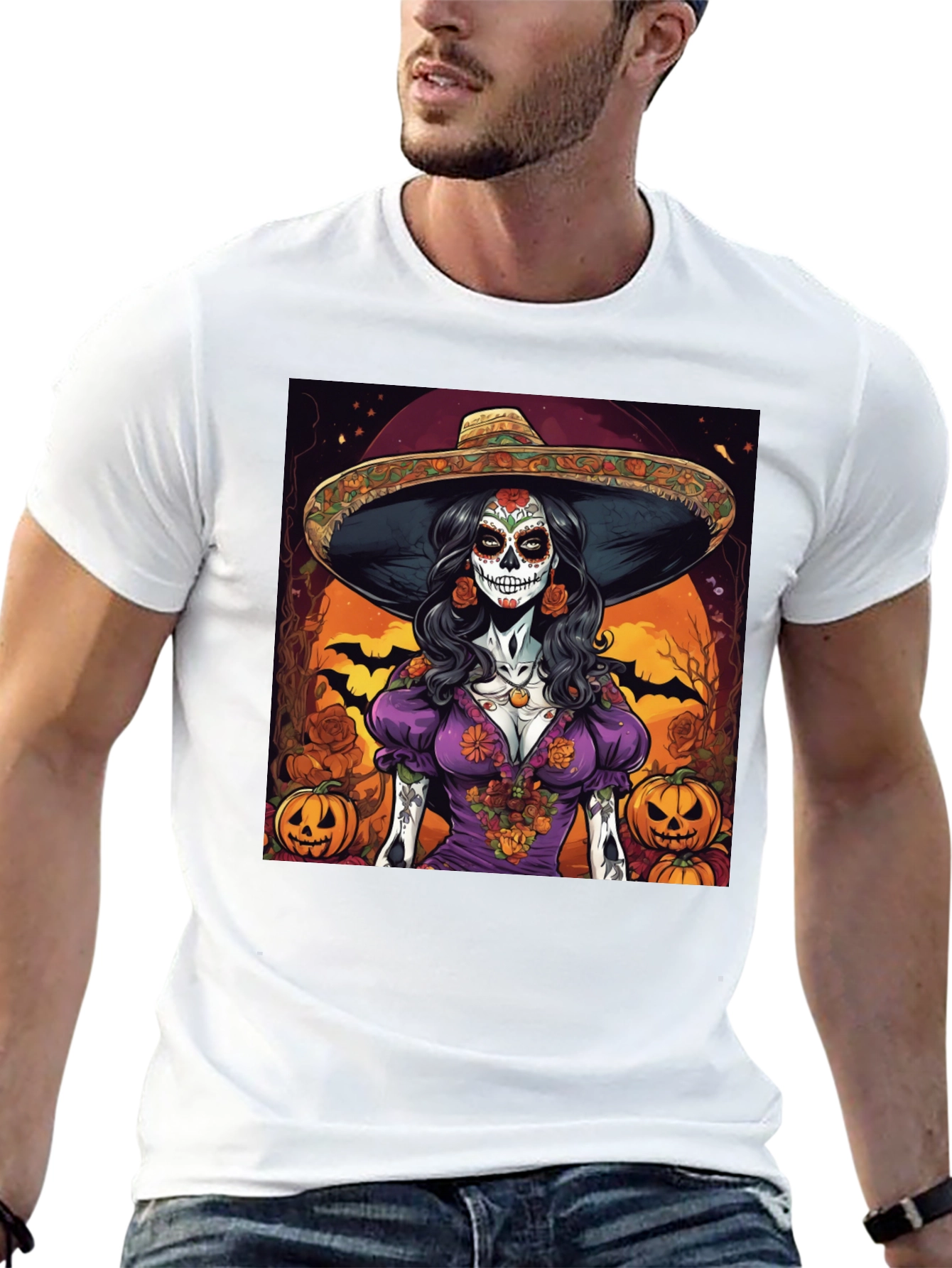 Sugar Skull Halloween T-Shirt