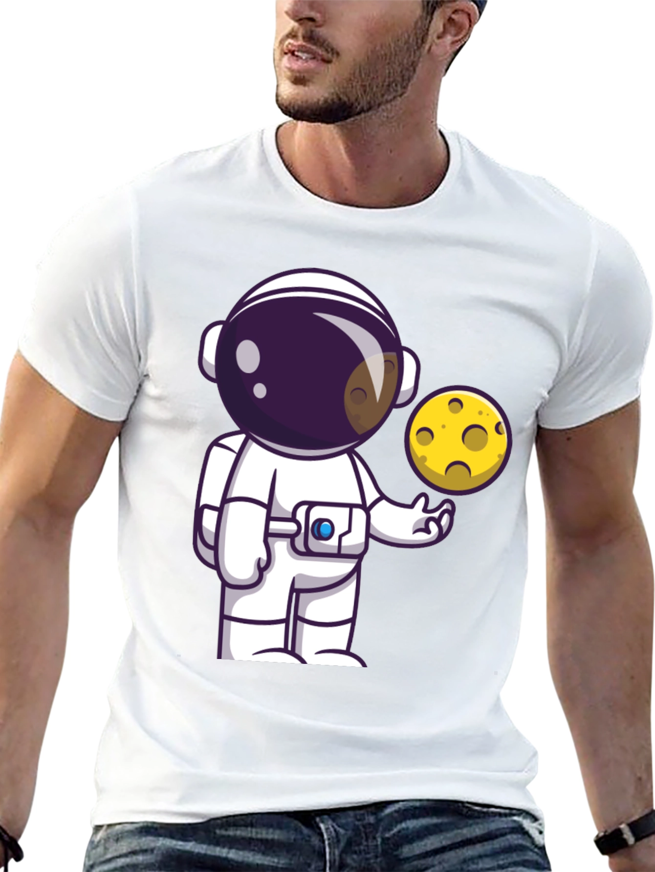 Astronaut & Moon Graphic Tee