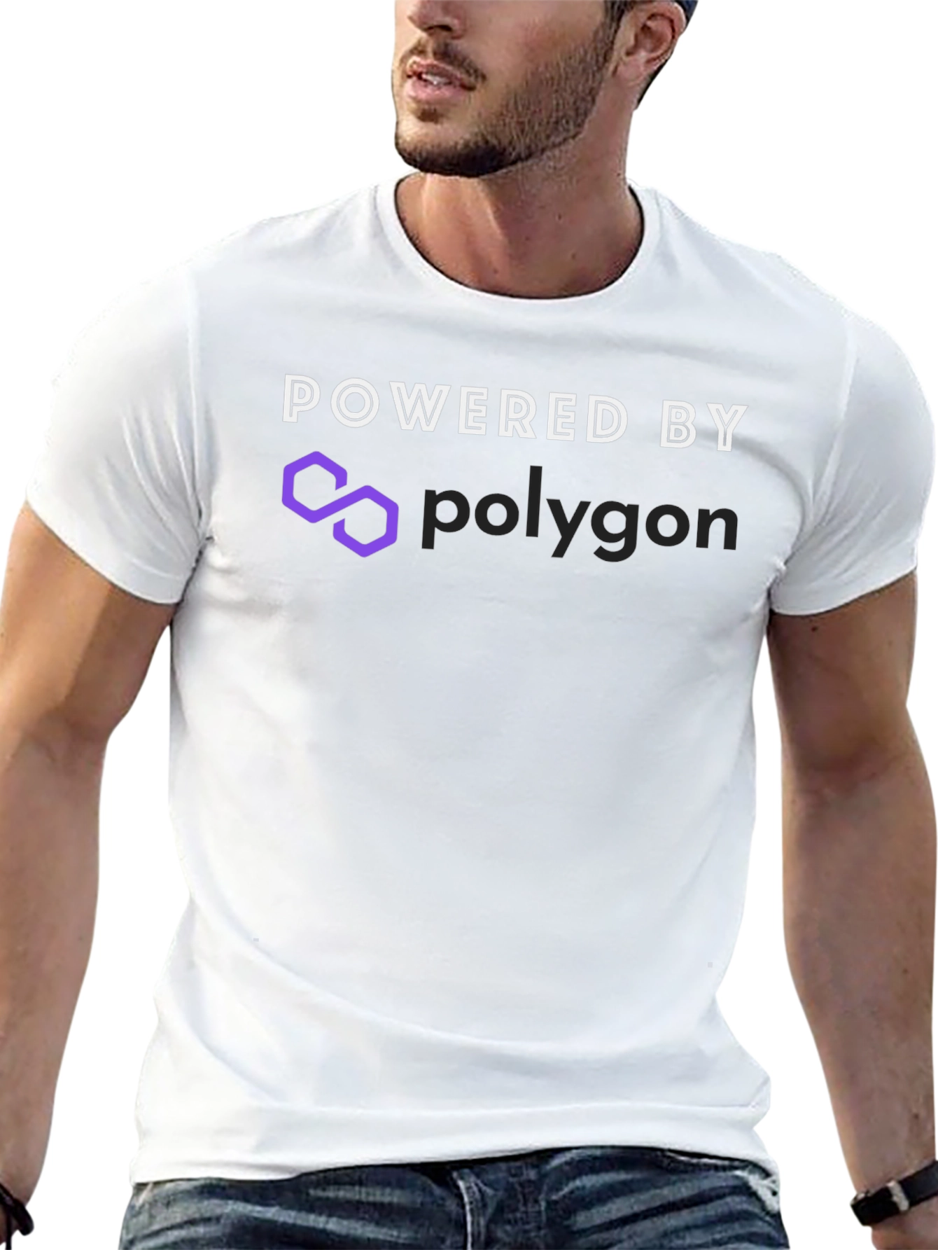 Powered by Polygon Black T-Shirt