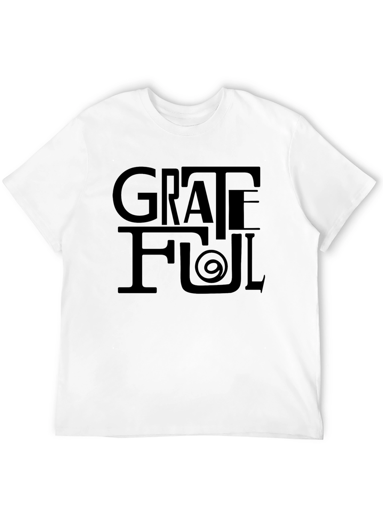 Grateful Graphic Black T-Shirt - Stylish Comfort