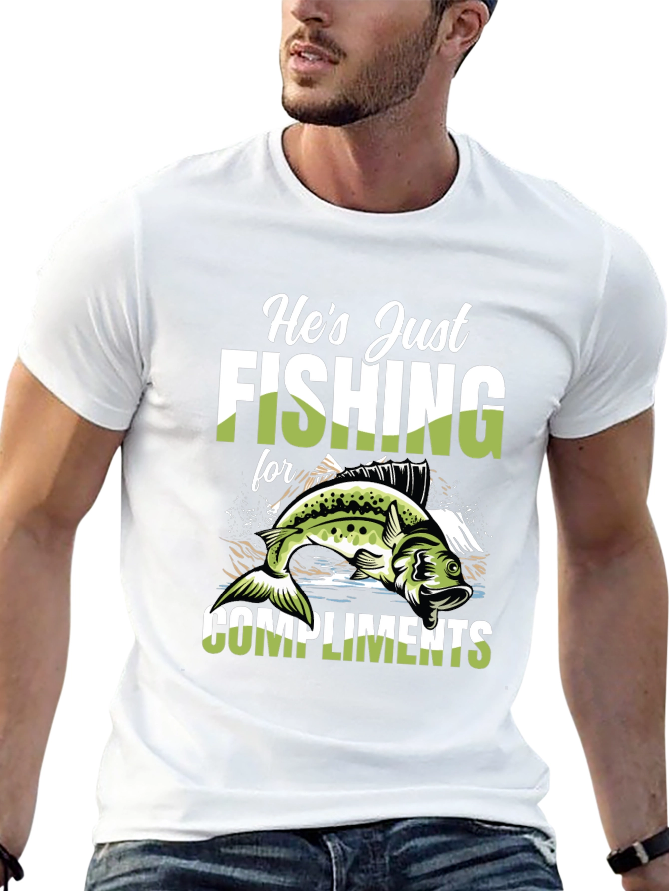 Fishing for Compliments Graphic Tee