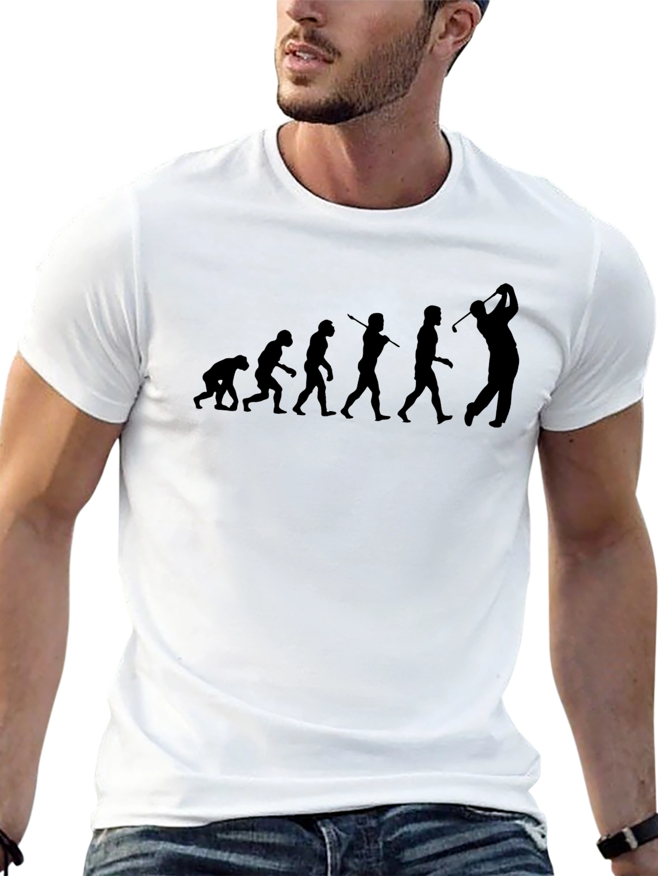 Evolution of Golf Black T-Shirt