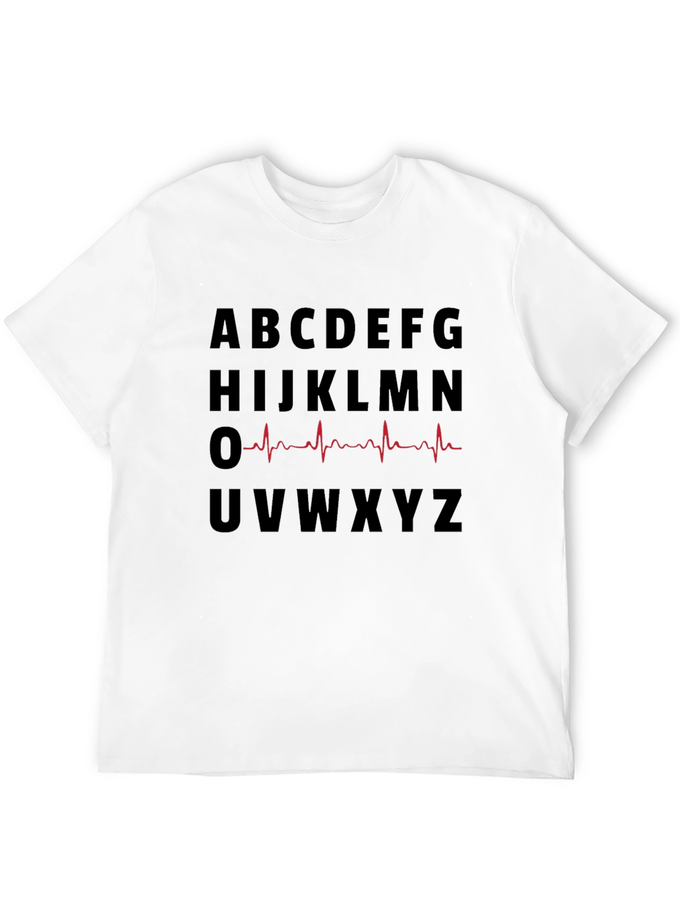 Alphabet Heartbeat Graphic T-Shirt