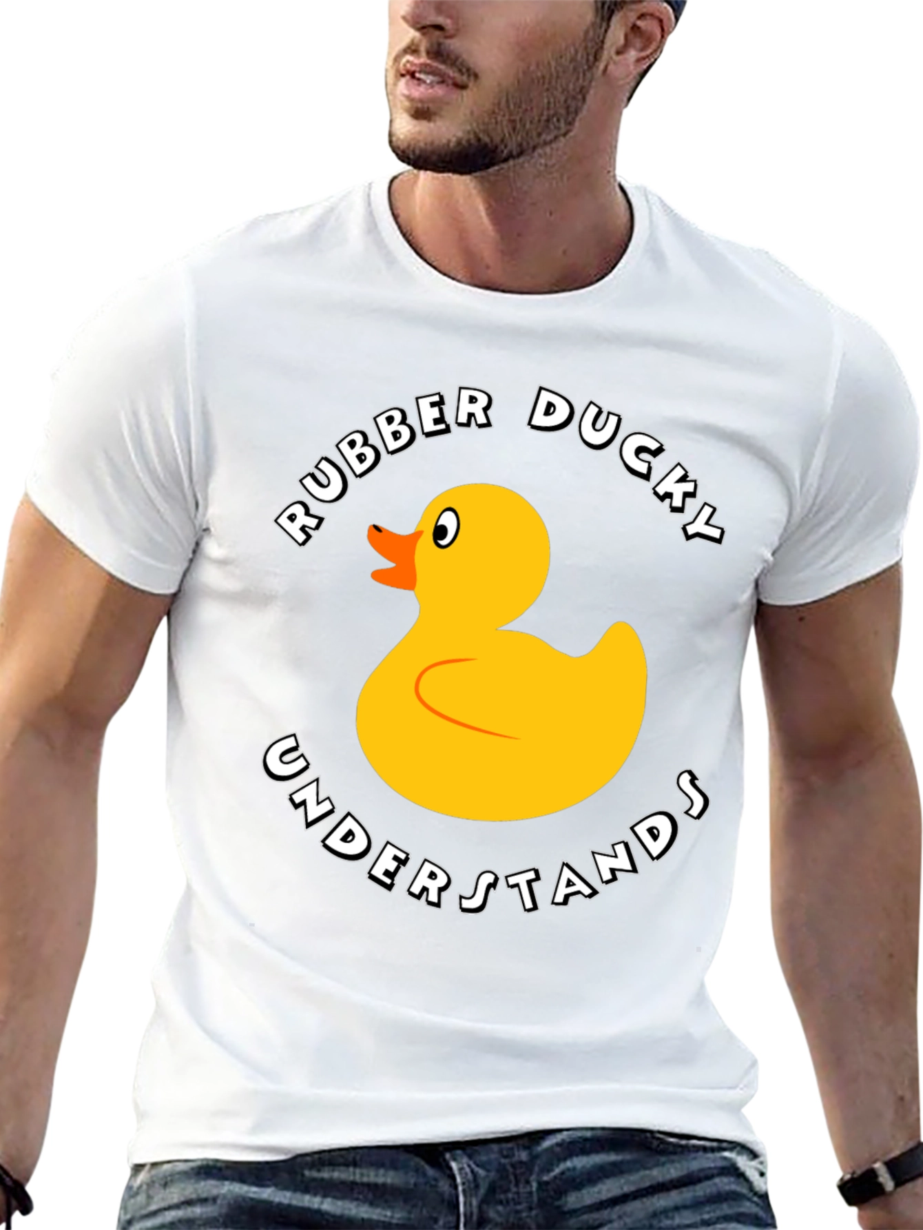 Rubber Ducky Graphic T-Shirt - Funny Cartoon Duck Tee