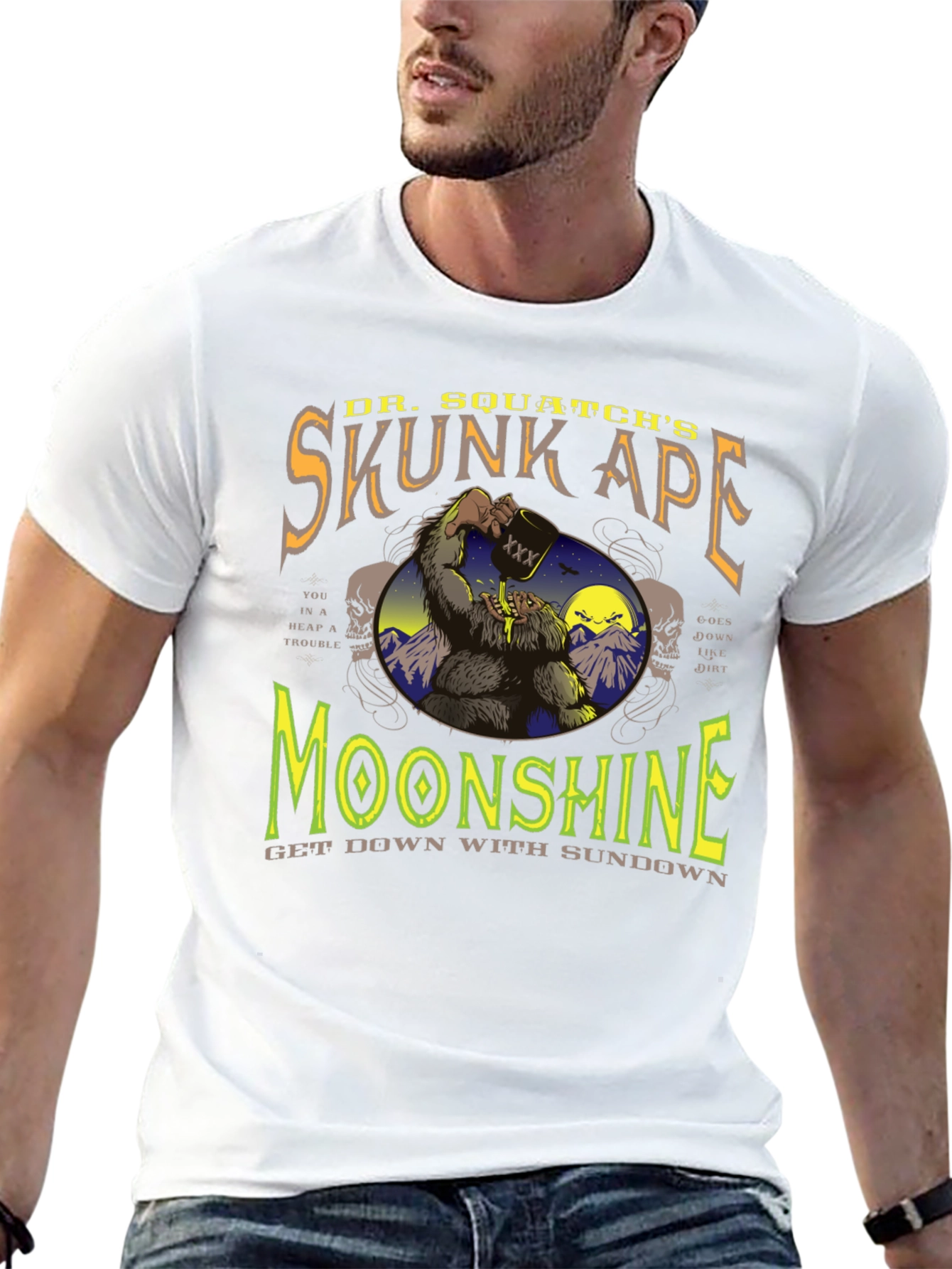 Skunk Ape Moonshine Graphic T-Shirt