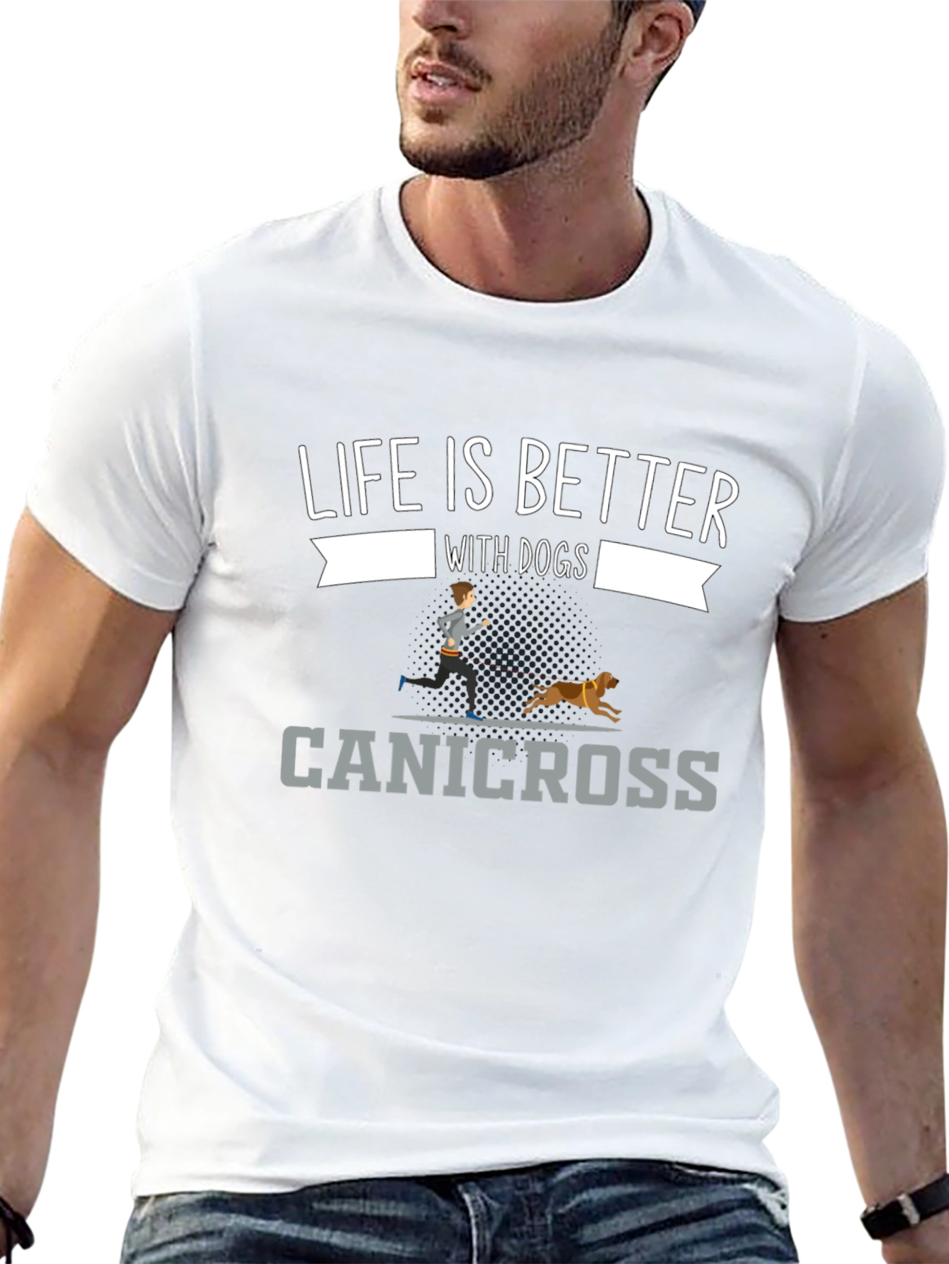 Life is Better with Dogs Canicross T-Shirt