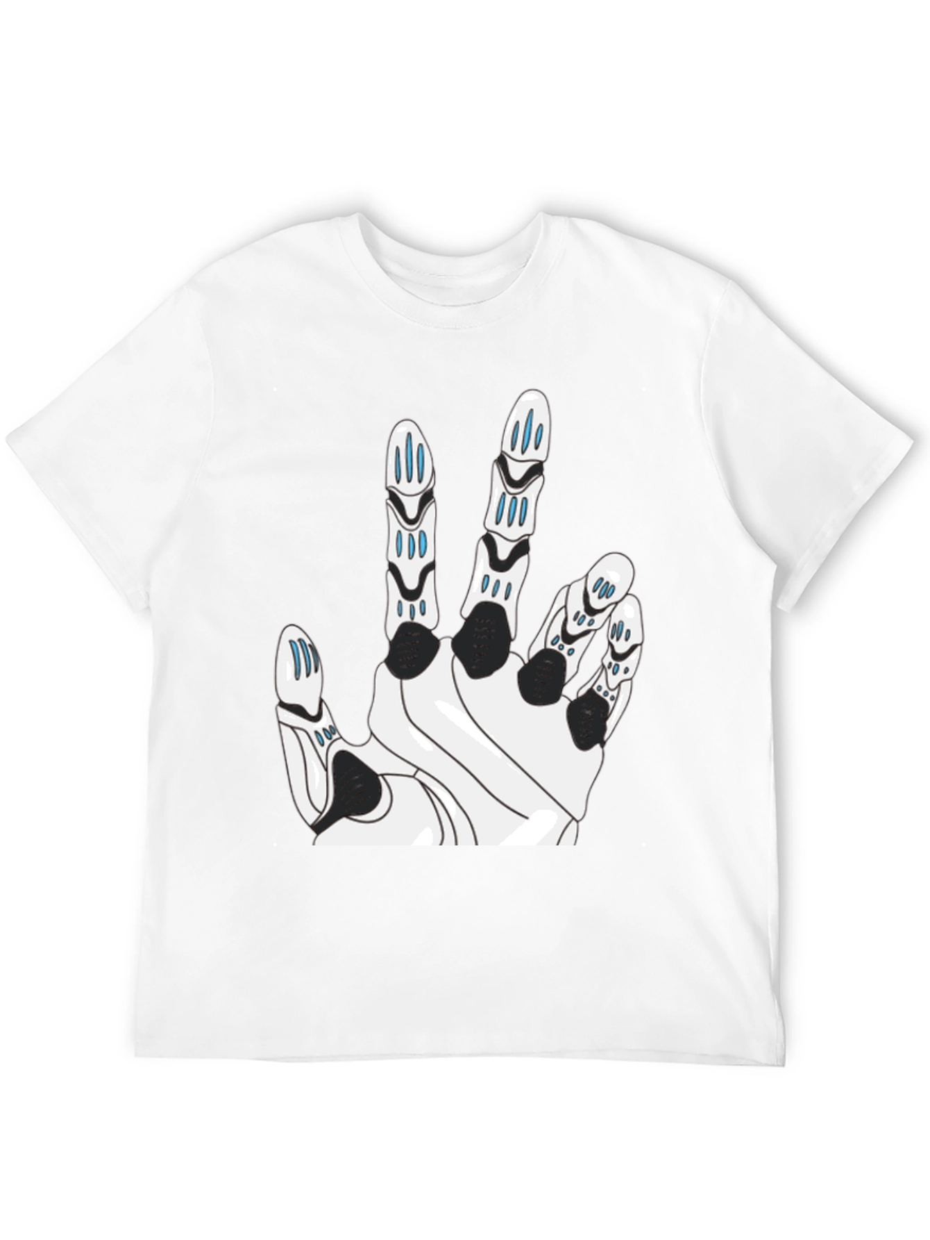 Robotic Hand Graphic Tee - Black