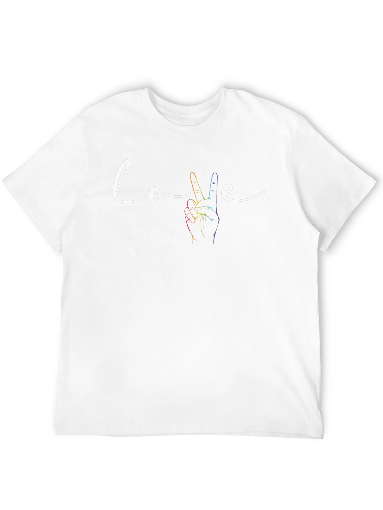 Love Peace Sign Graphic T-Shirt