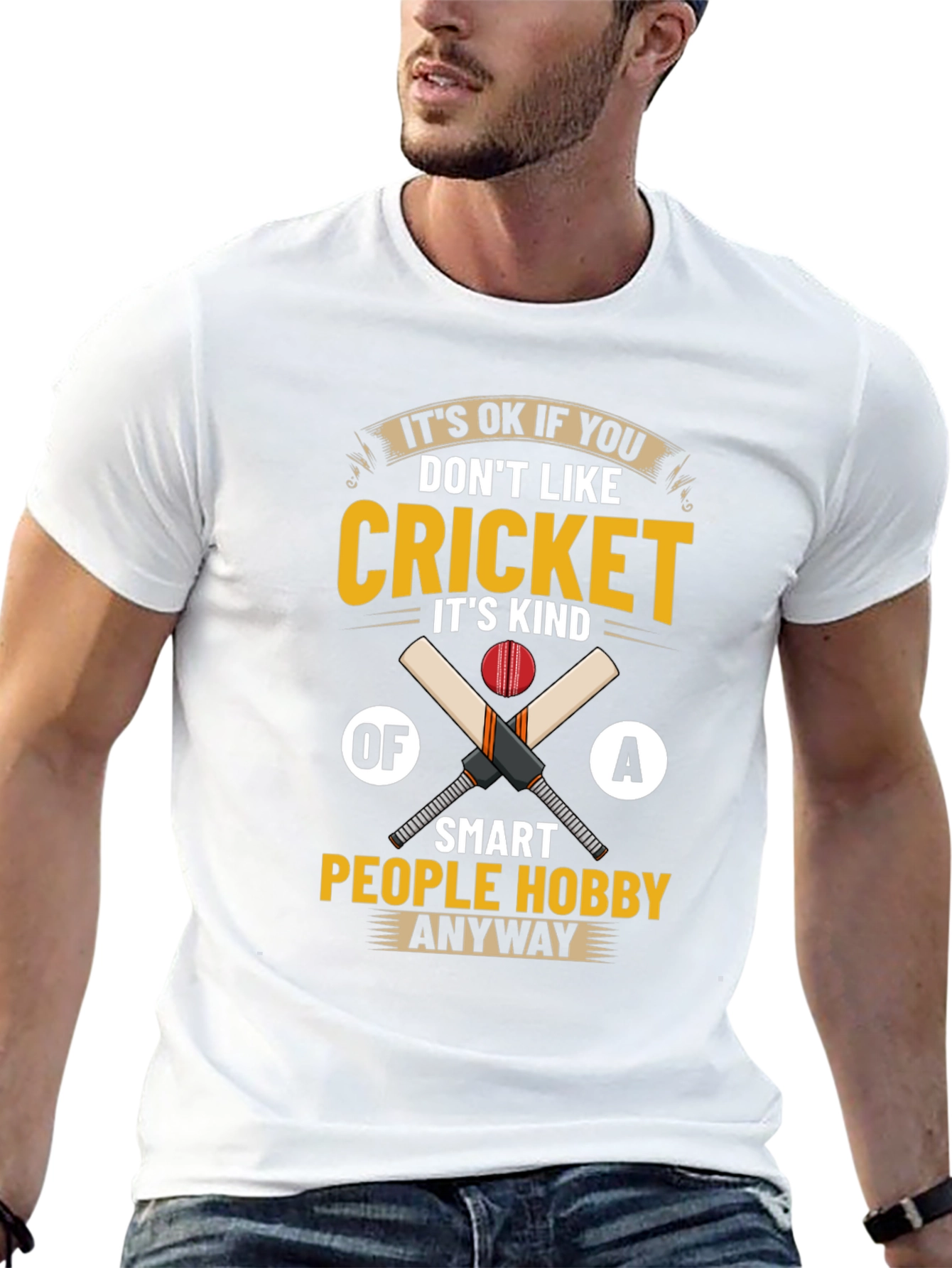 Cricket Hobby T-Shirt - Smart People Tee