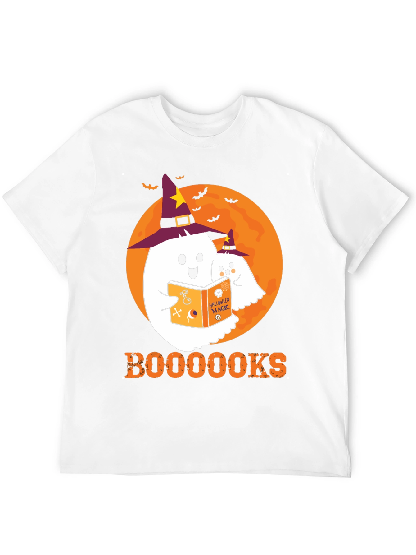 Halloween Ghost Reading T-Shirt