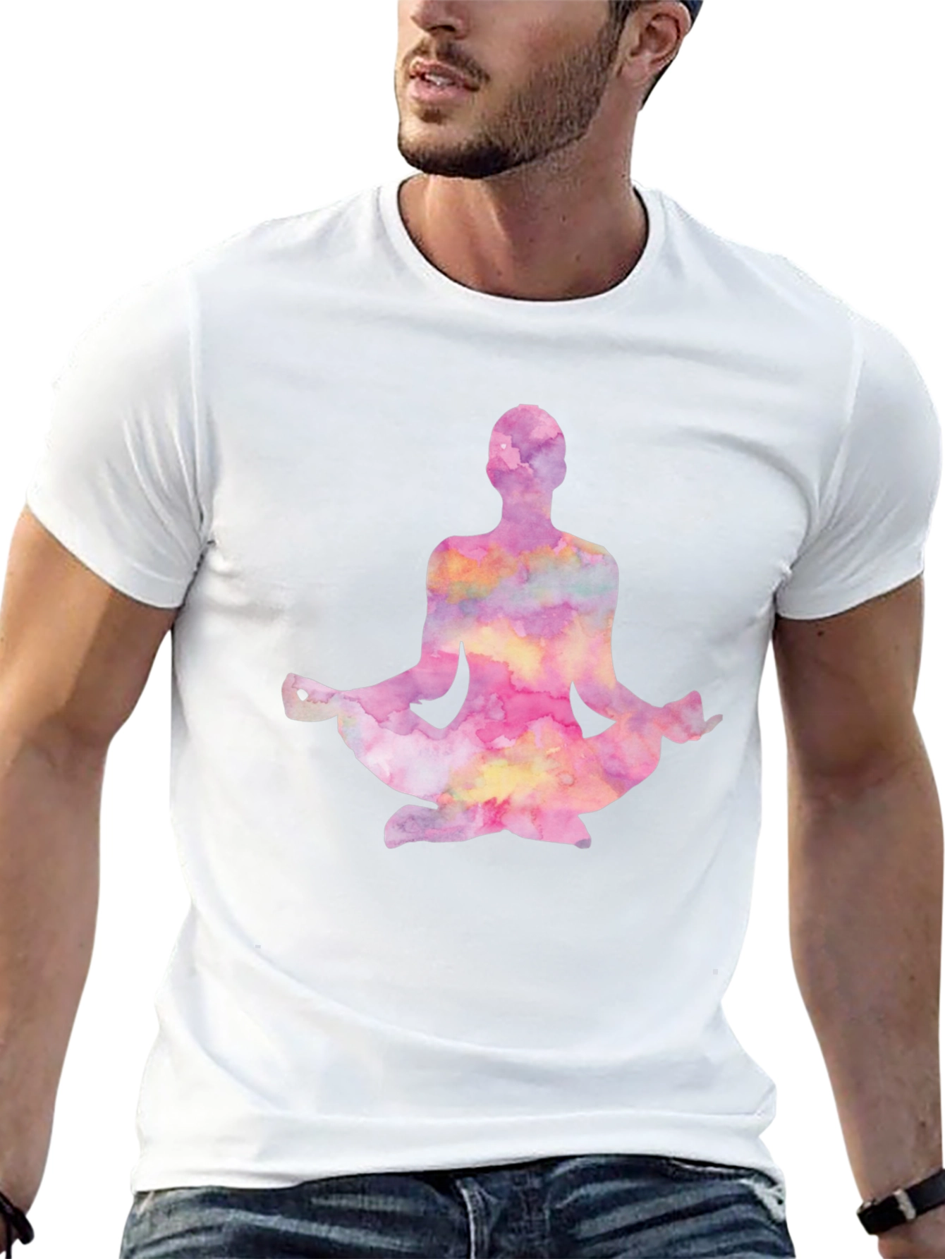 Watercolor Yoga Meditation T-Shirt