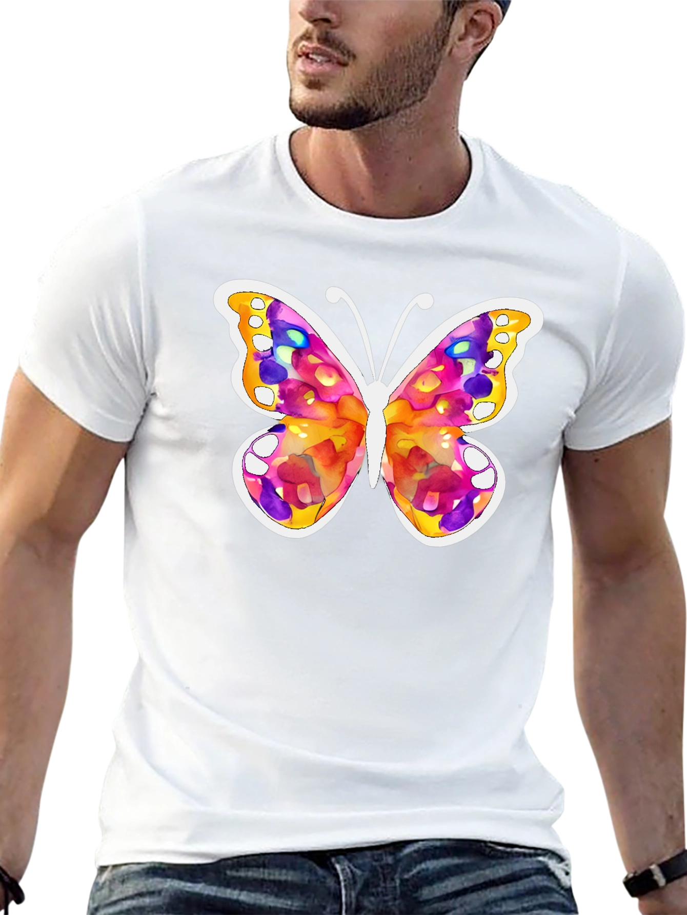Watercolor Butterfly Graphic Tee