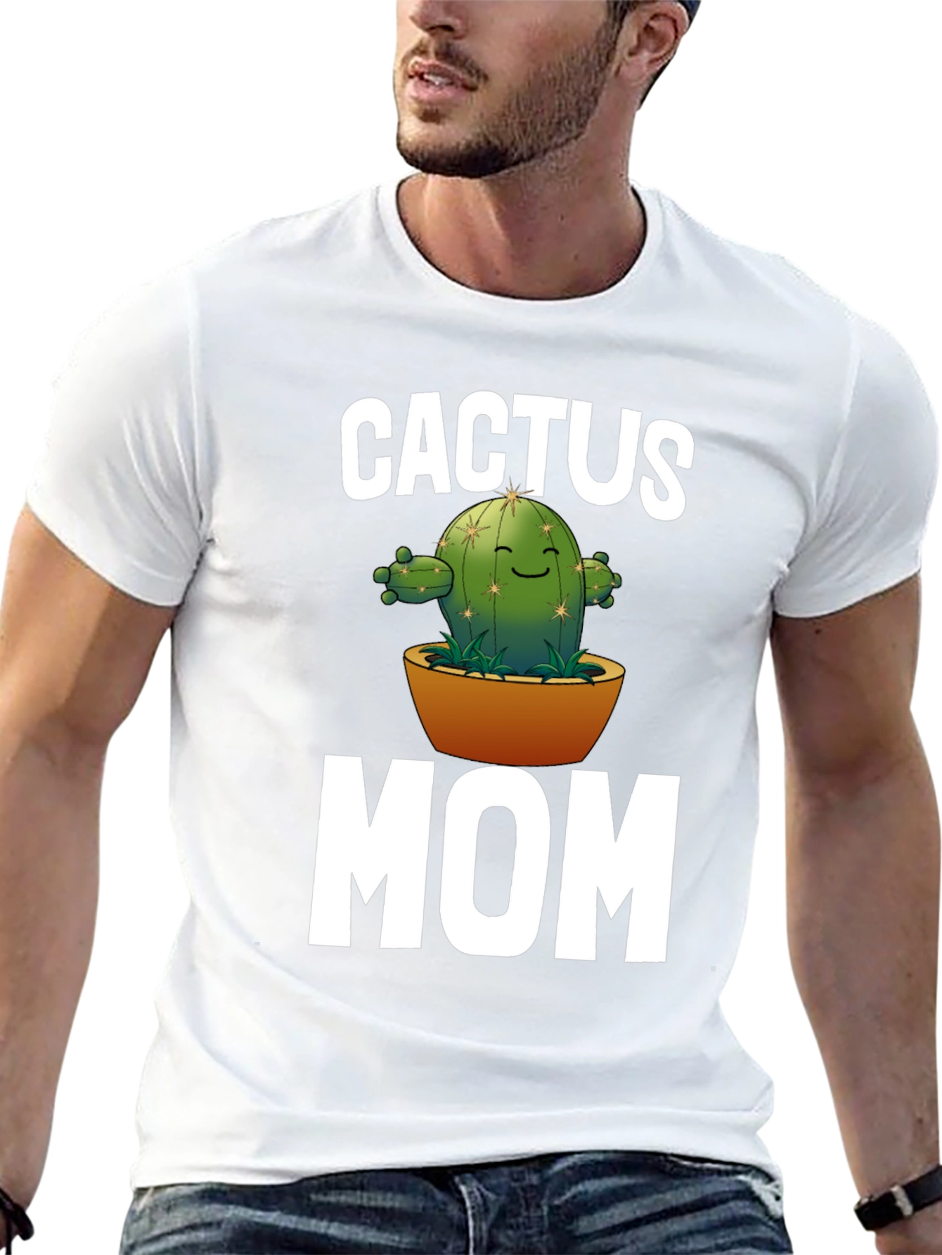 Cactus Mom Graphic T-Shirt - Black Unisex Tee