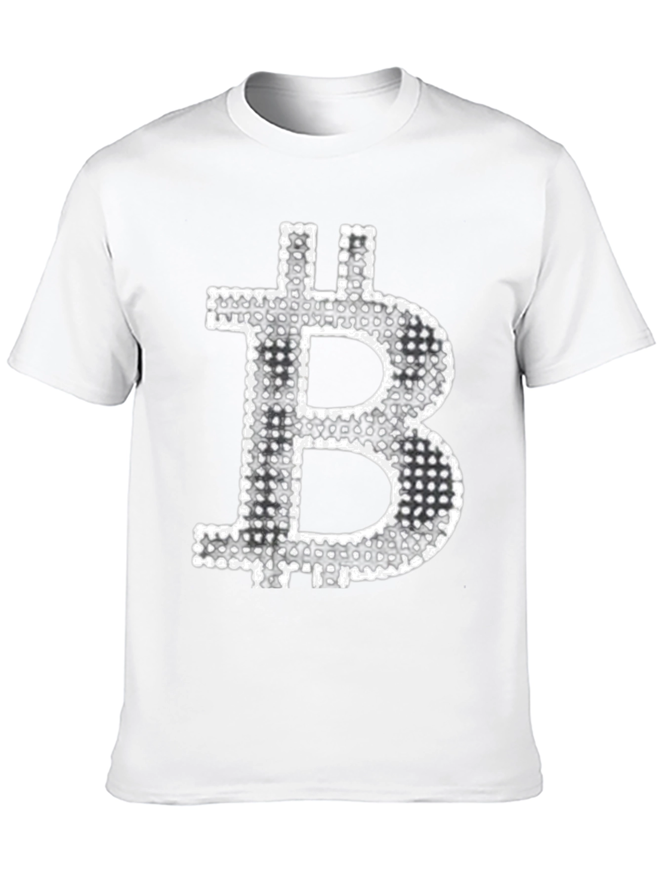 Bitcoin Graphic Print Black T-Shirt