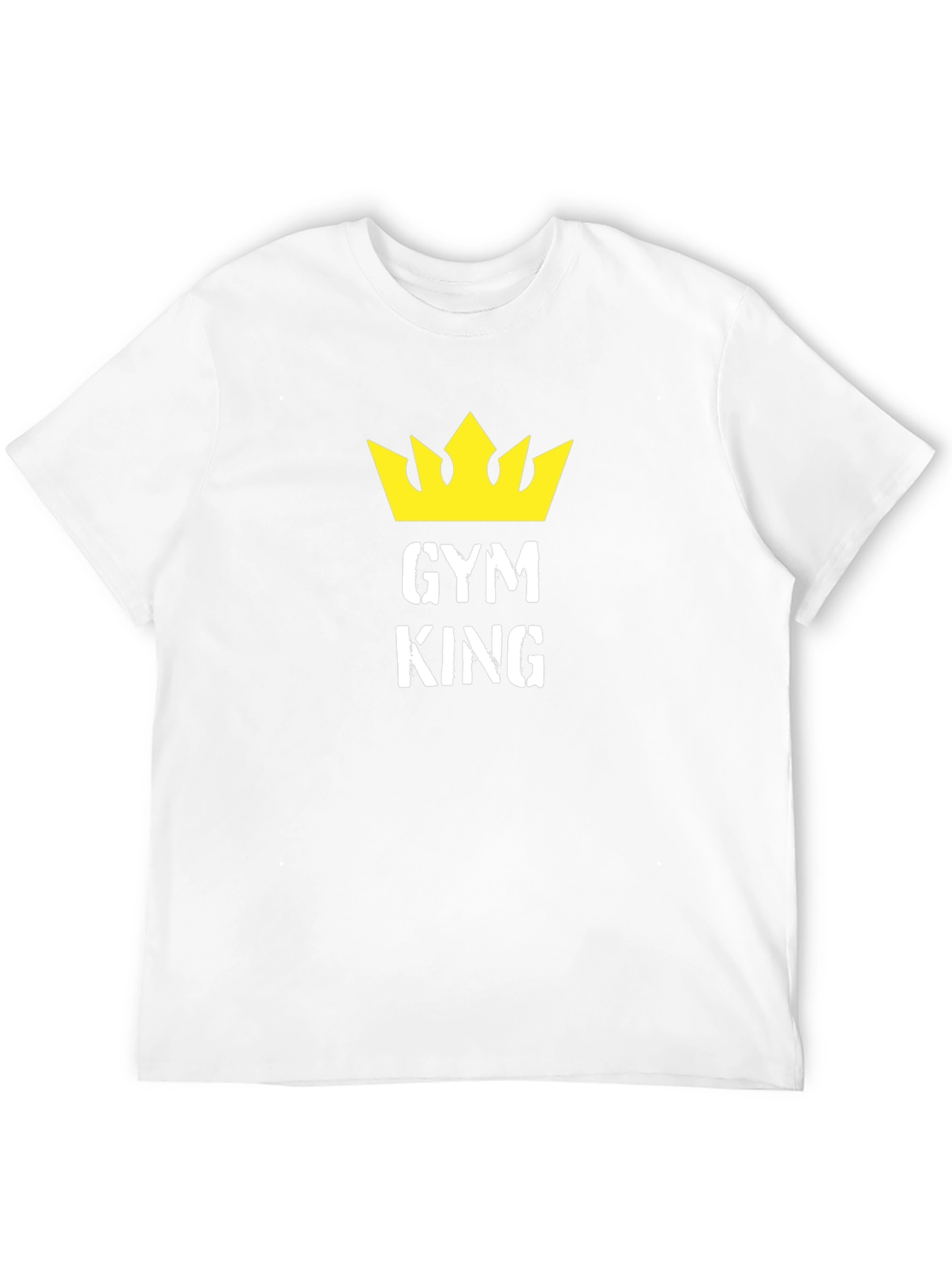 Gym King Black T-Shirt with Crown Graphic