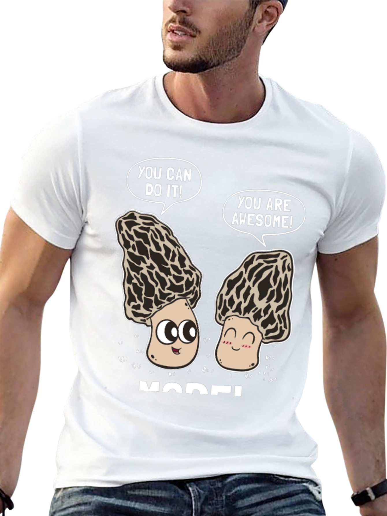 Motivational Morel Mushroom Graphic Tee
