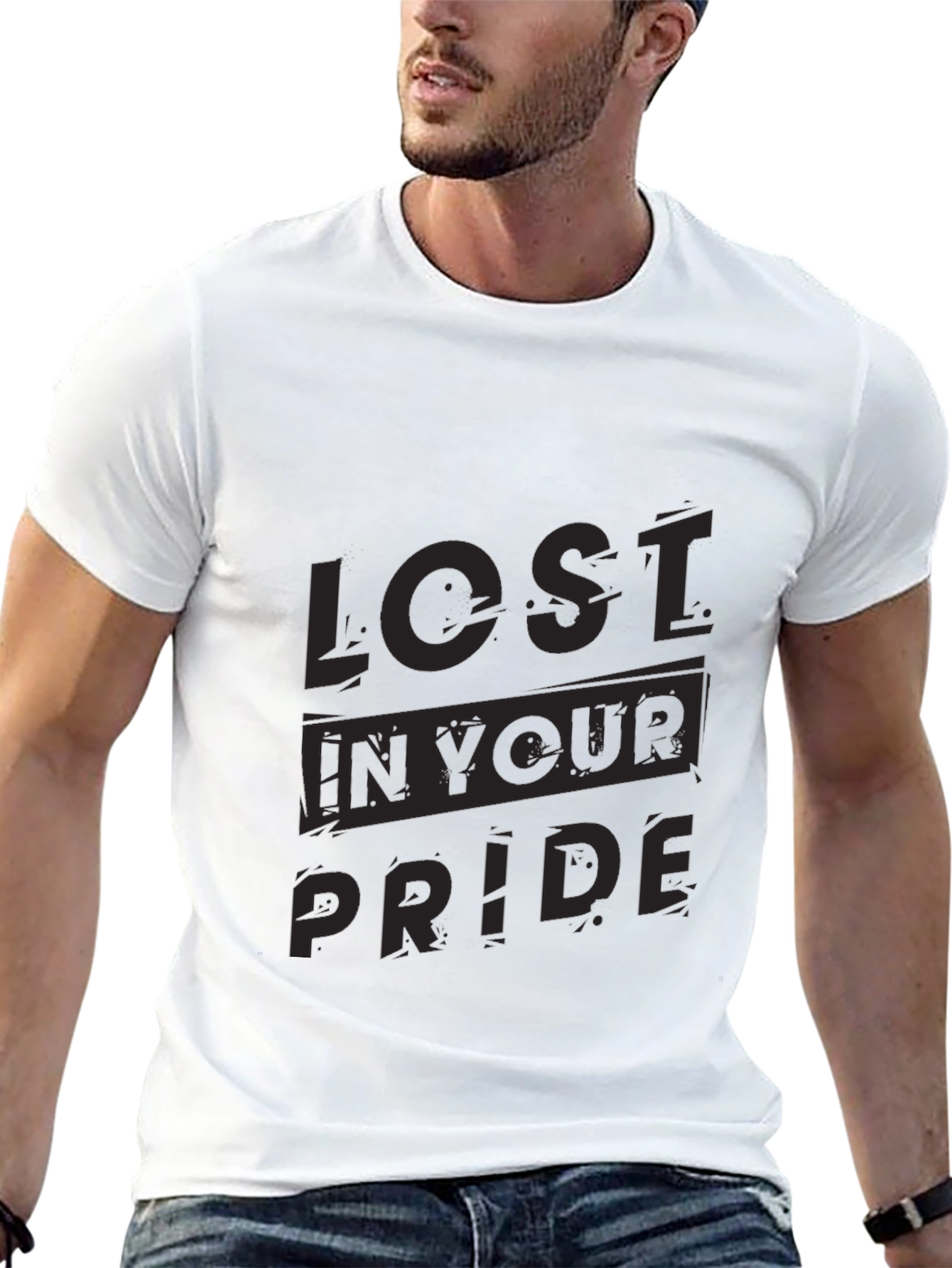 Lost in Your Pride Graphic Tee - Black
