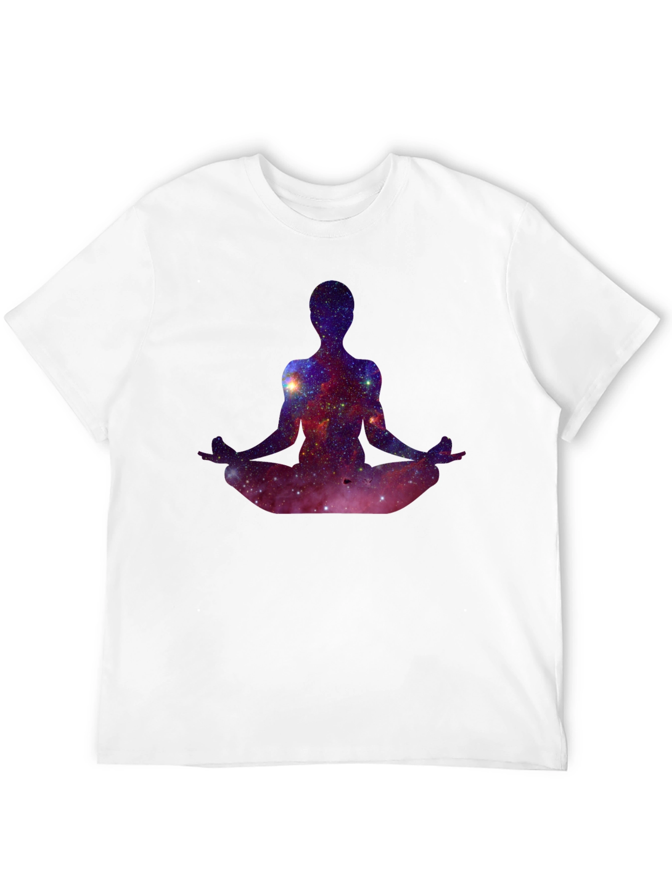 Cosmic Meditation T-Shirt - Galaxy Yoga Tee