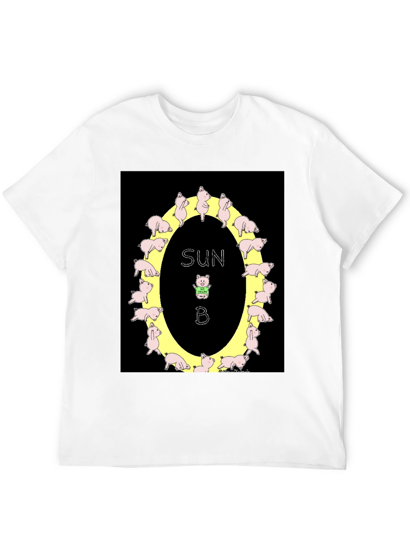 Sun B Vegan Pig T-Shirt