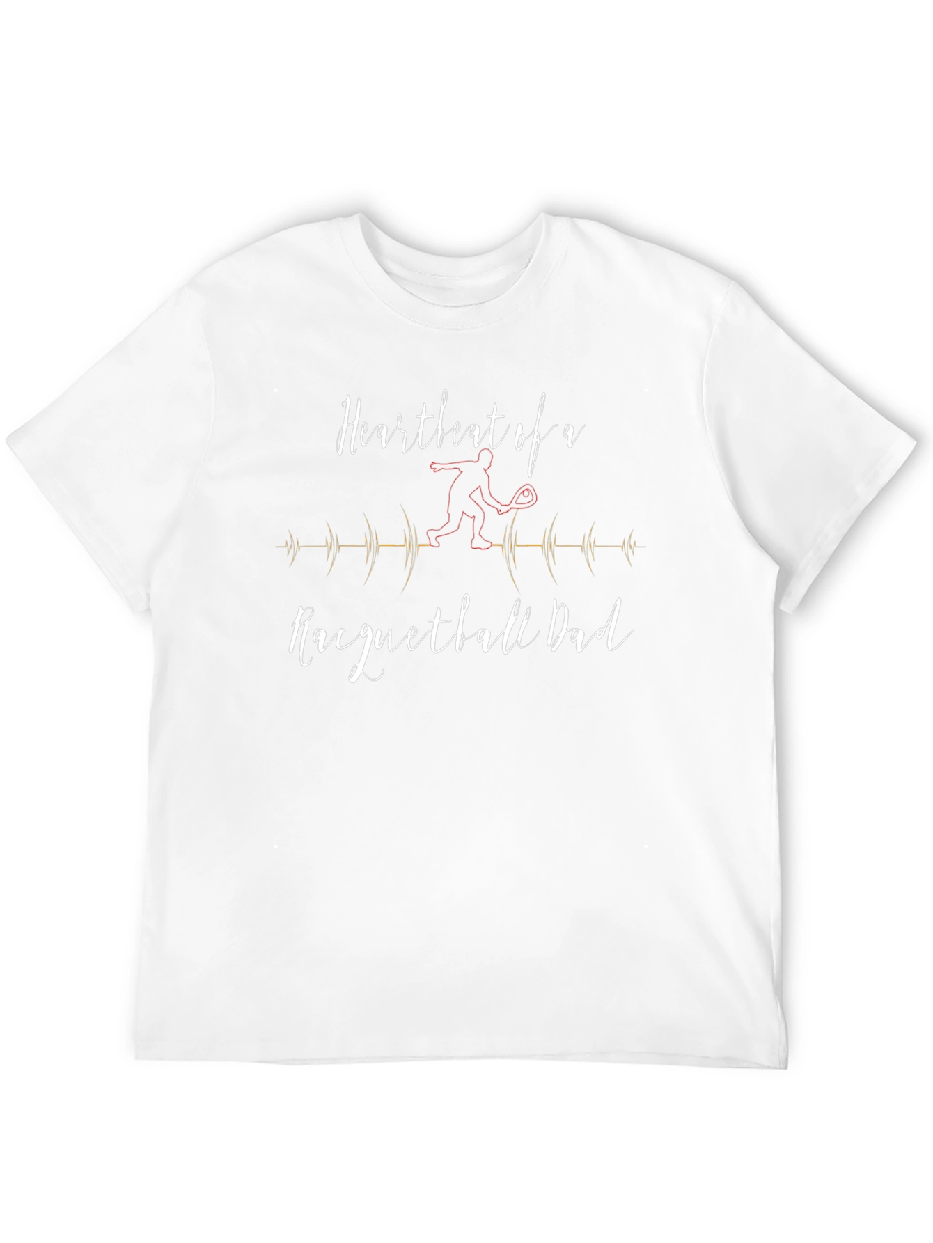 Heartbeat of a Racquetball Dad T-Shirt
