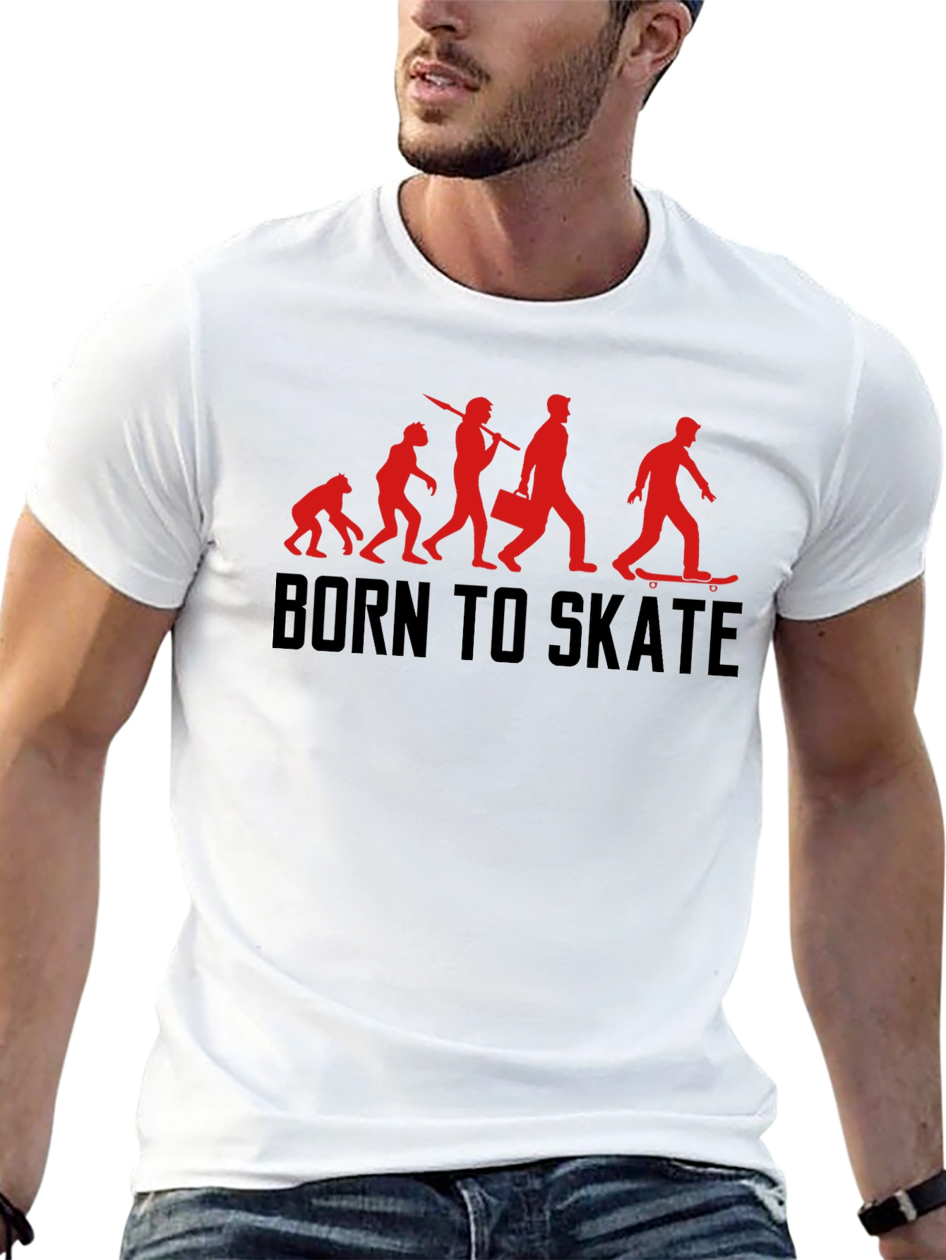 Born to Skate Evolution Black T-Shirt
