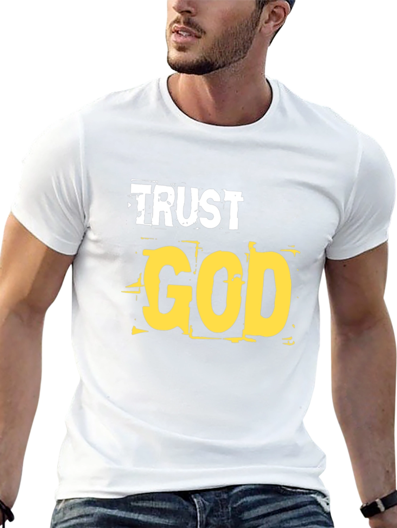 Trust God Graphic T-Shirt - Religious Faith Tee