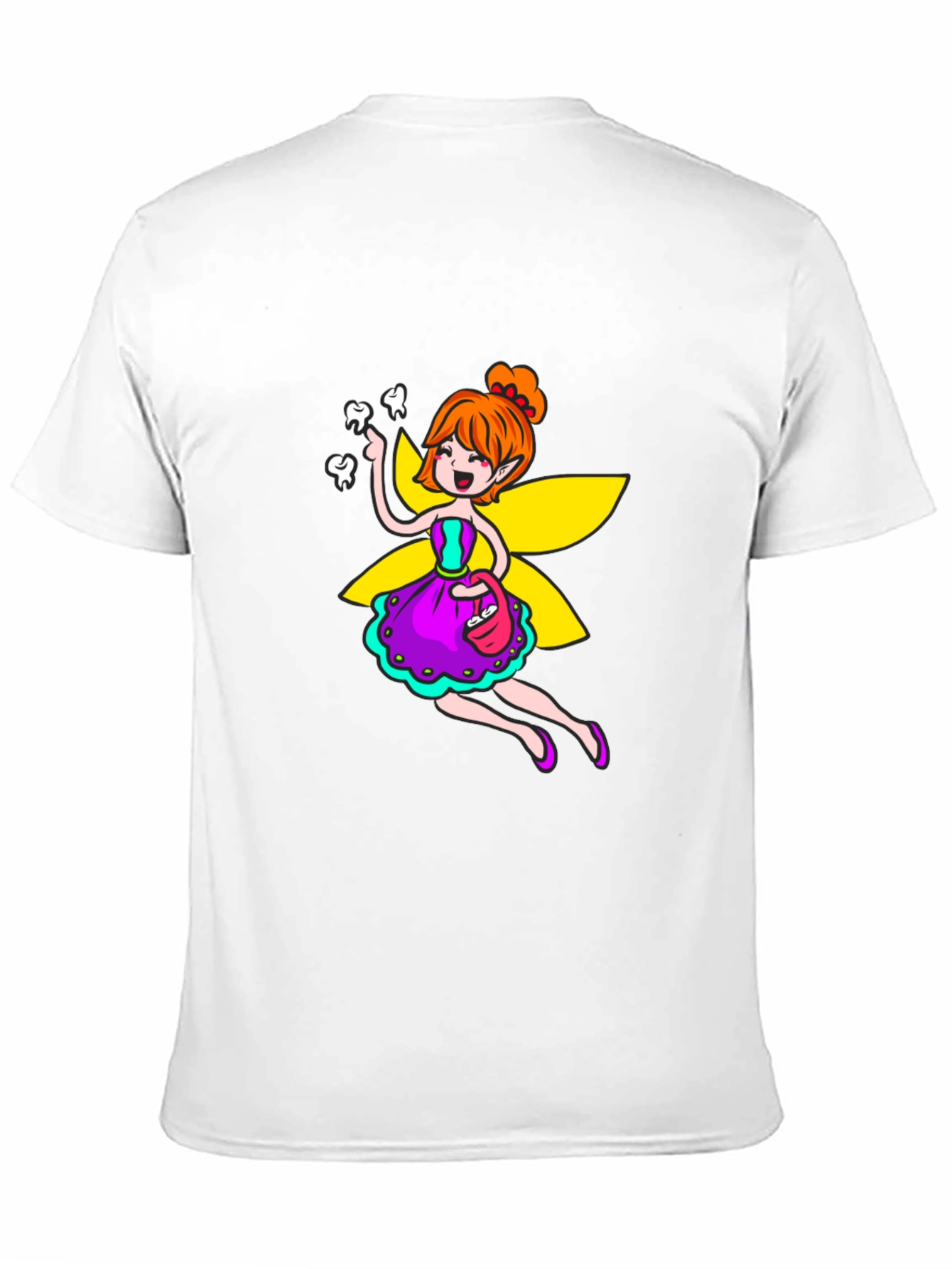 Tooth Fairy Graphic T-Shirt - Unique Cartoon Design
