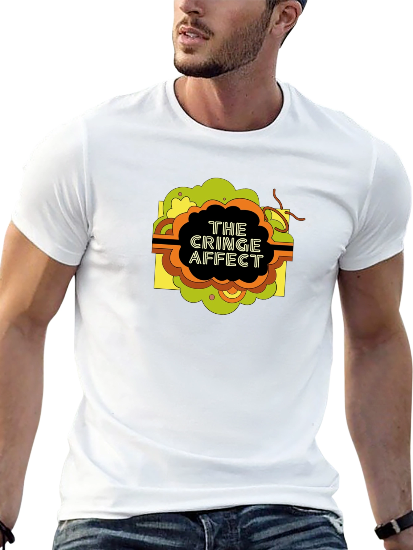 The Cringe Affect Graphic T-Shirt - Black